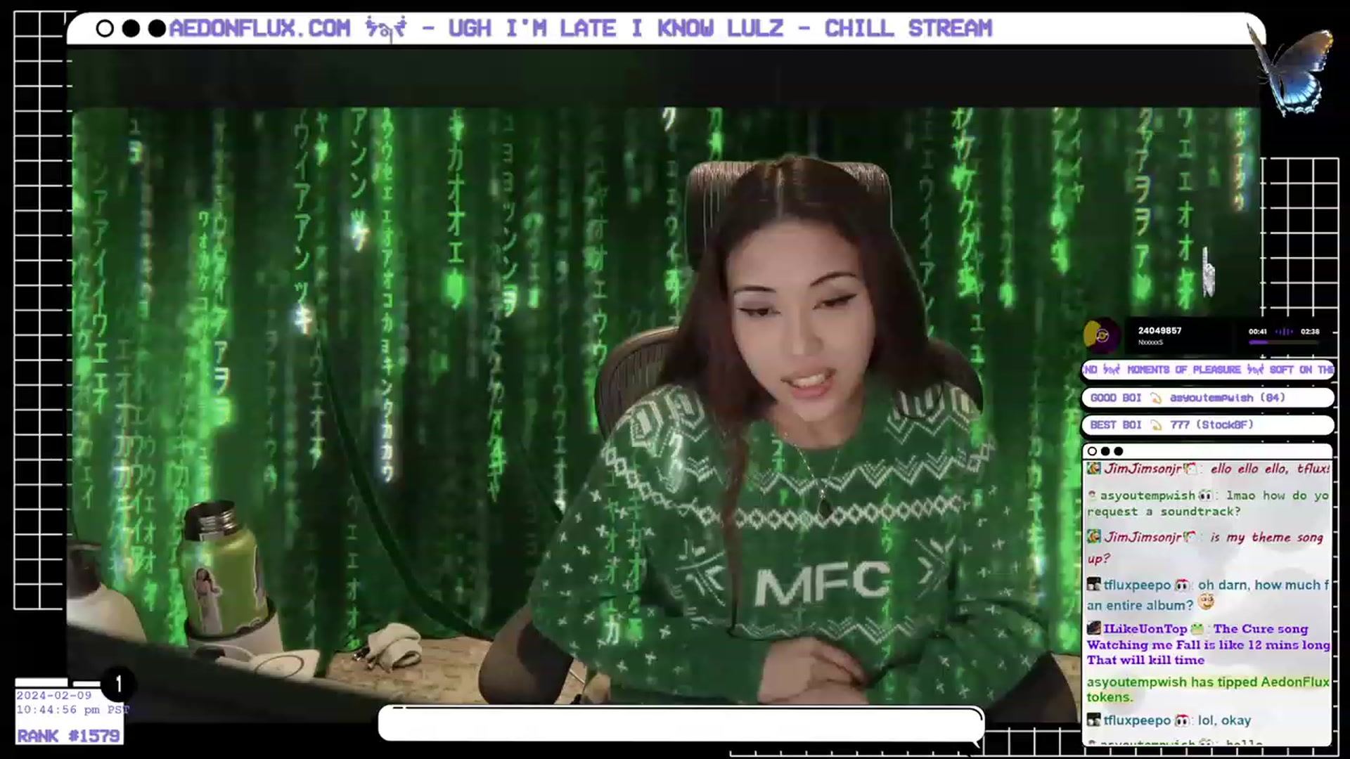 Gallery image thumbnail from AedonFlux's myfreecams stream on, 02/10/2024, 07:32 image 2 of 20