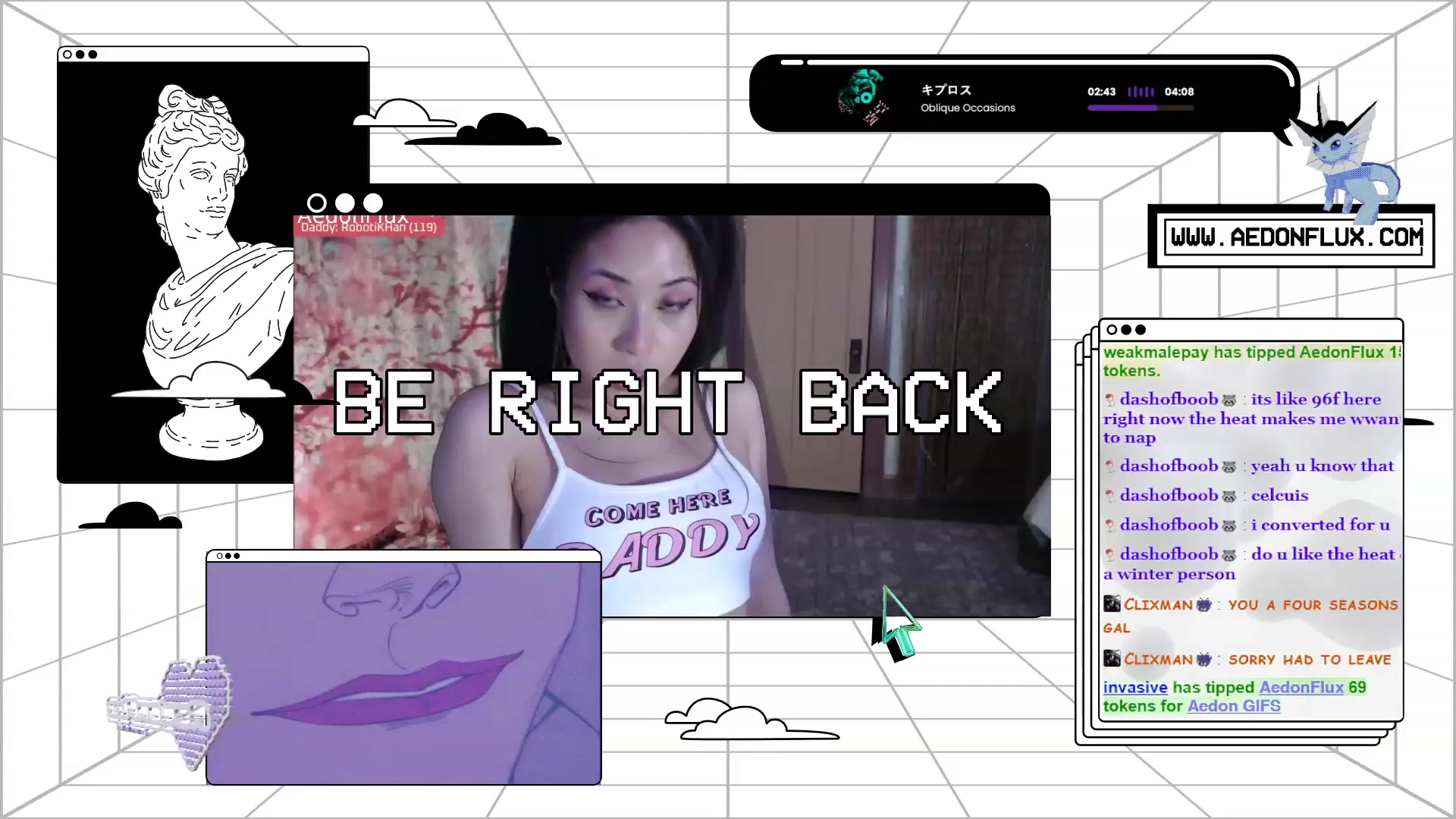 Gallery image thumbnail from AedonFlux's myfreecams stream on, 02/15/2024, 07:22 image 1 of 20