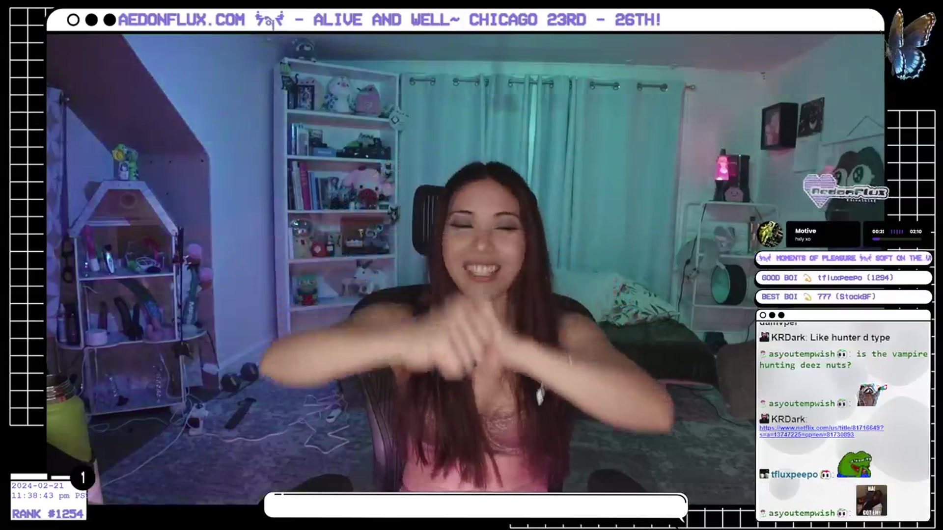 Gallery image thumbnail from AedonFlux's myfreecams stream on, 02/22/2024, 08:06 image 19 of 20