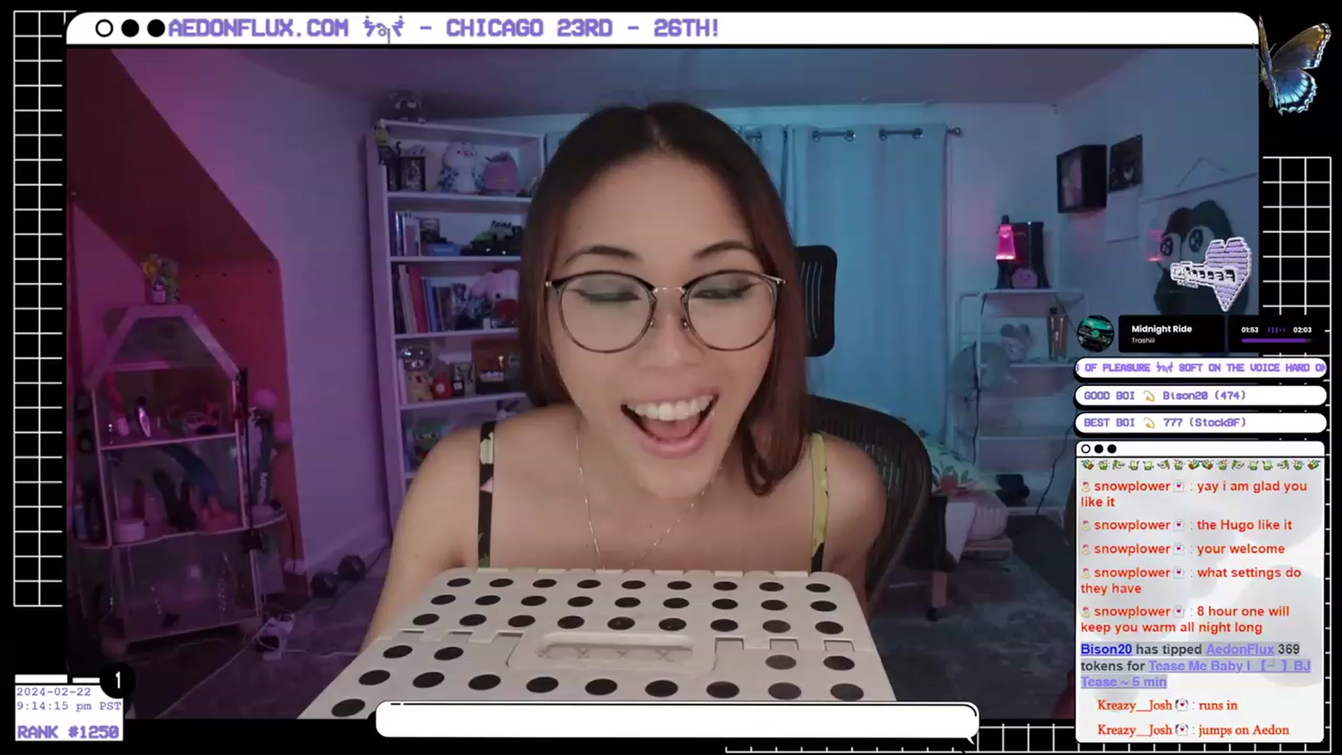 Gallery image thumbnail from AedonFlux's myfreecams stream on, 02/23/2024, 08:20 image 1 of 20