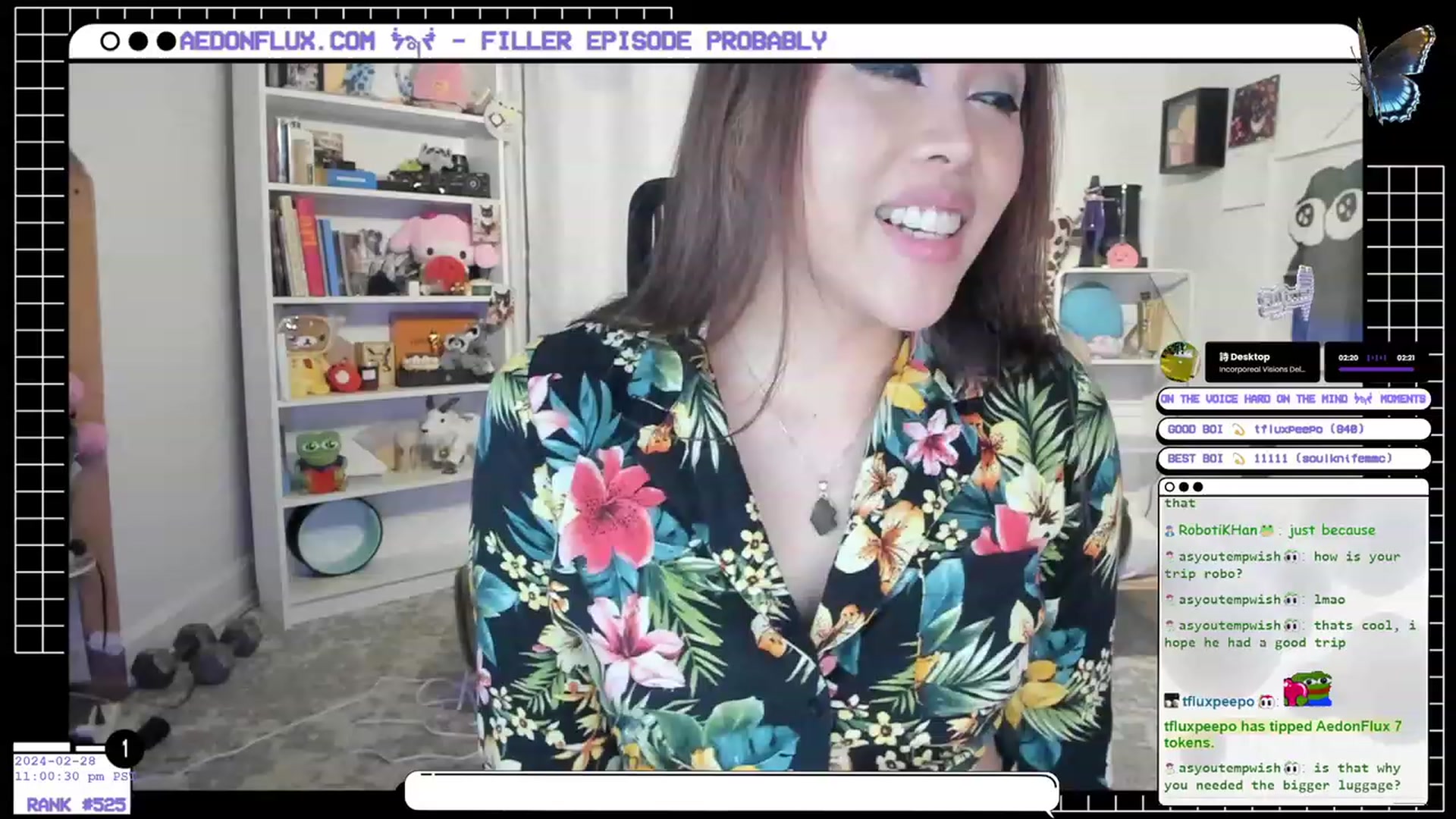 Gallery image thumbnail from AedonFlux's myfreecams stream on, 02/29/2024, 07:59 image 8 of 20