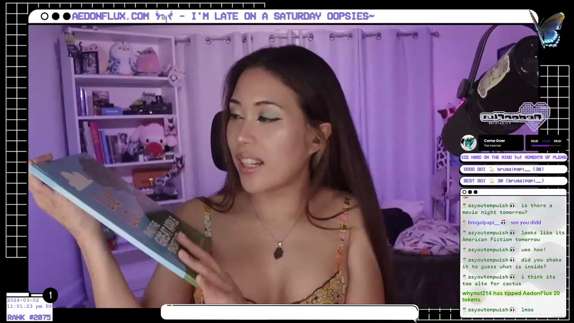 Gallery image thumbnail from AedonFlux's myfreecams stream on, 03/03/2024, 07:55 image 5 of 20