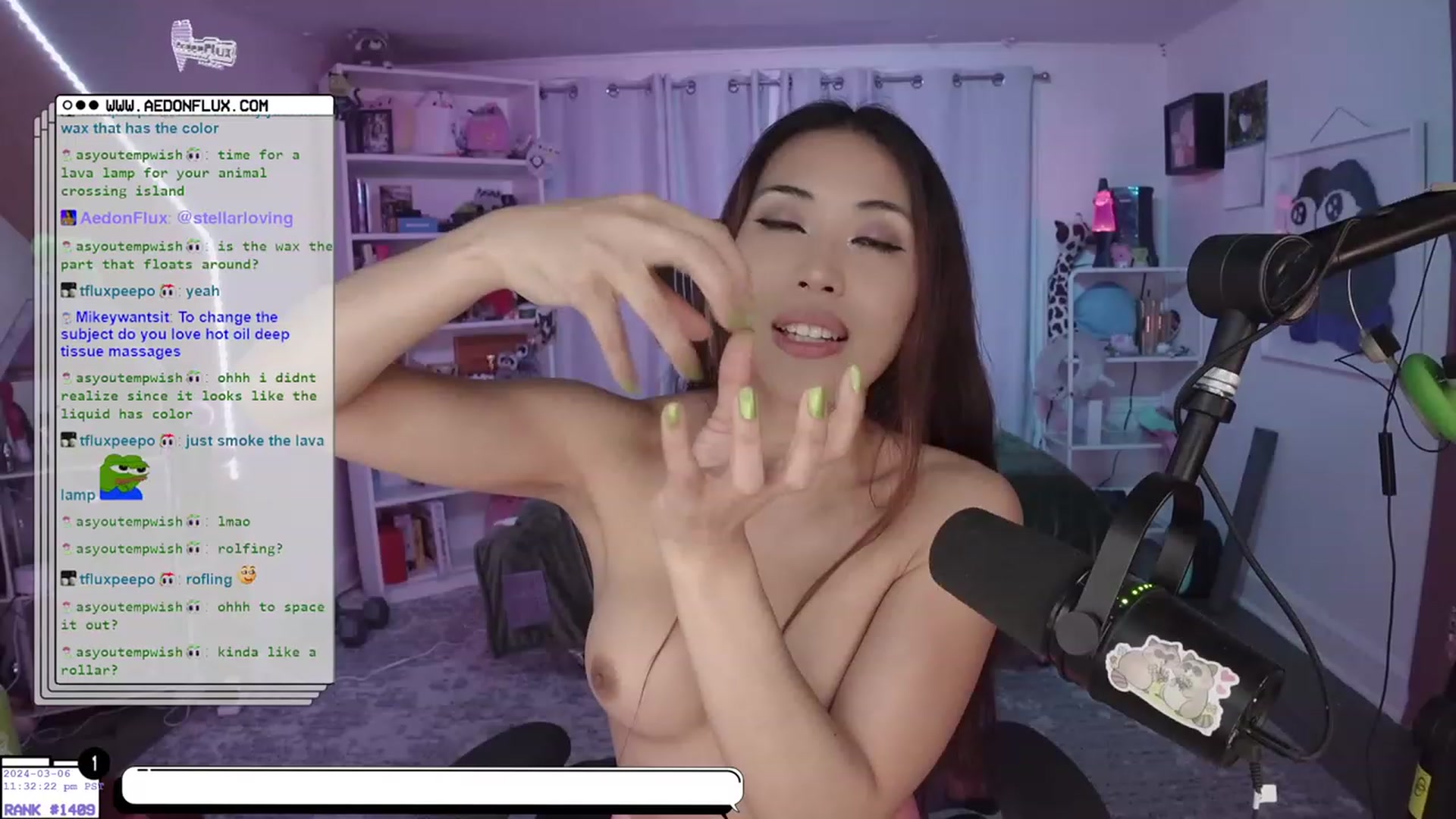 Gallery image thumbnail from AedonFlux's myfreecams stream on, 03/07/2024, 07:50 image 18 of 20