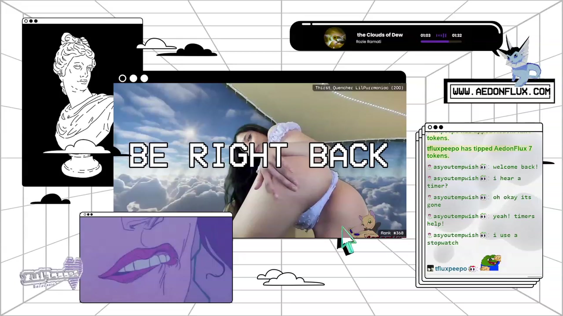 Gallery image thumbnail from AedonFlux's myfreecams stream on, 03/08/2024, 08:26 image 15 of 20