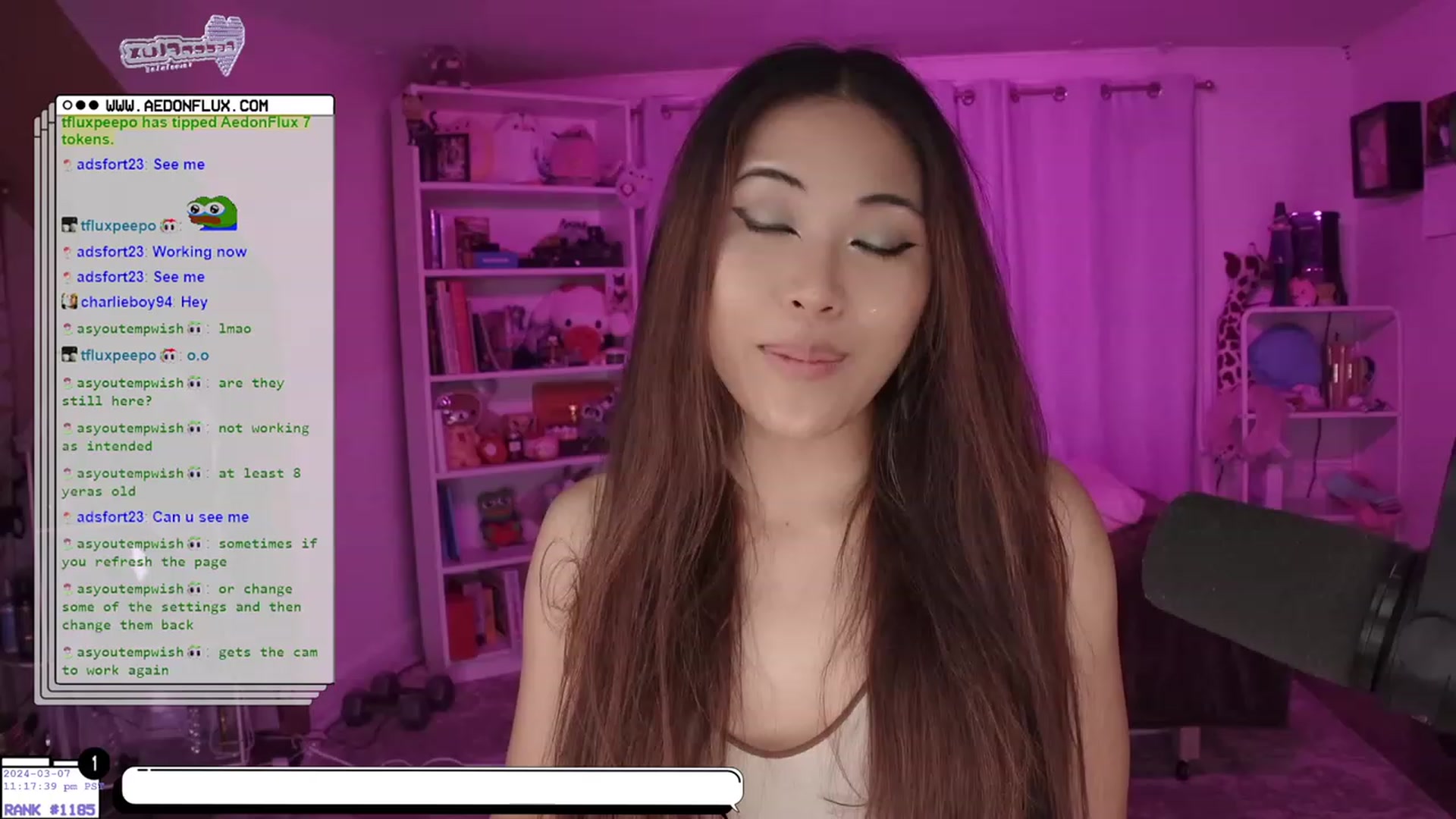 Gallery image thumbnail from AedonFlux's myfreecams stream on, 03/08/2024, 08:26 image 4 of 20