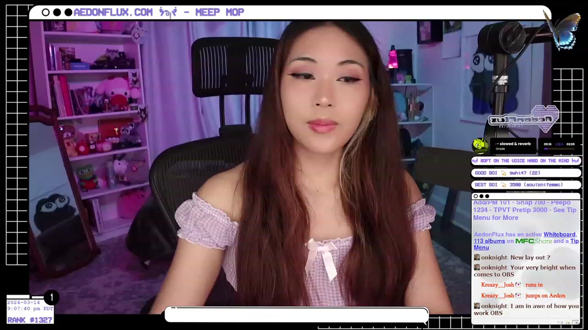 Gallery image thumbnail from AedonFlux's myfreecams stream on, 03/15/2024, 05:20 image 3 of 20
