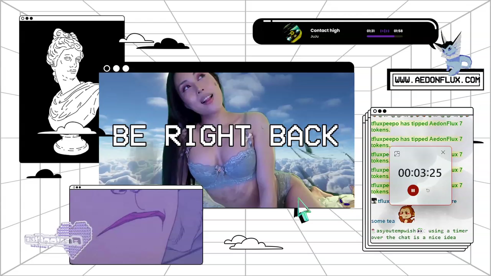 Gallery image thumbnail from AedonFlux's myfreecams stream on, 03/16/2024, 06:49 image 9 of 20