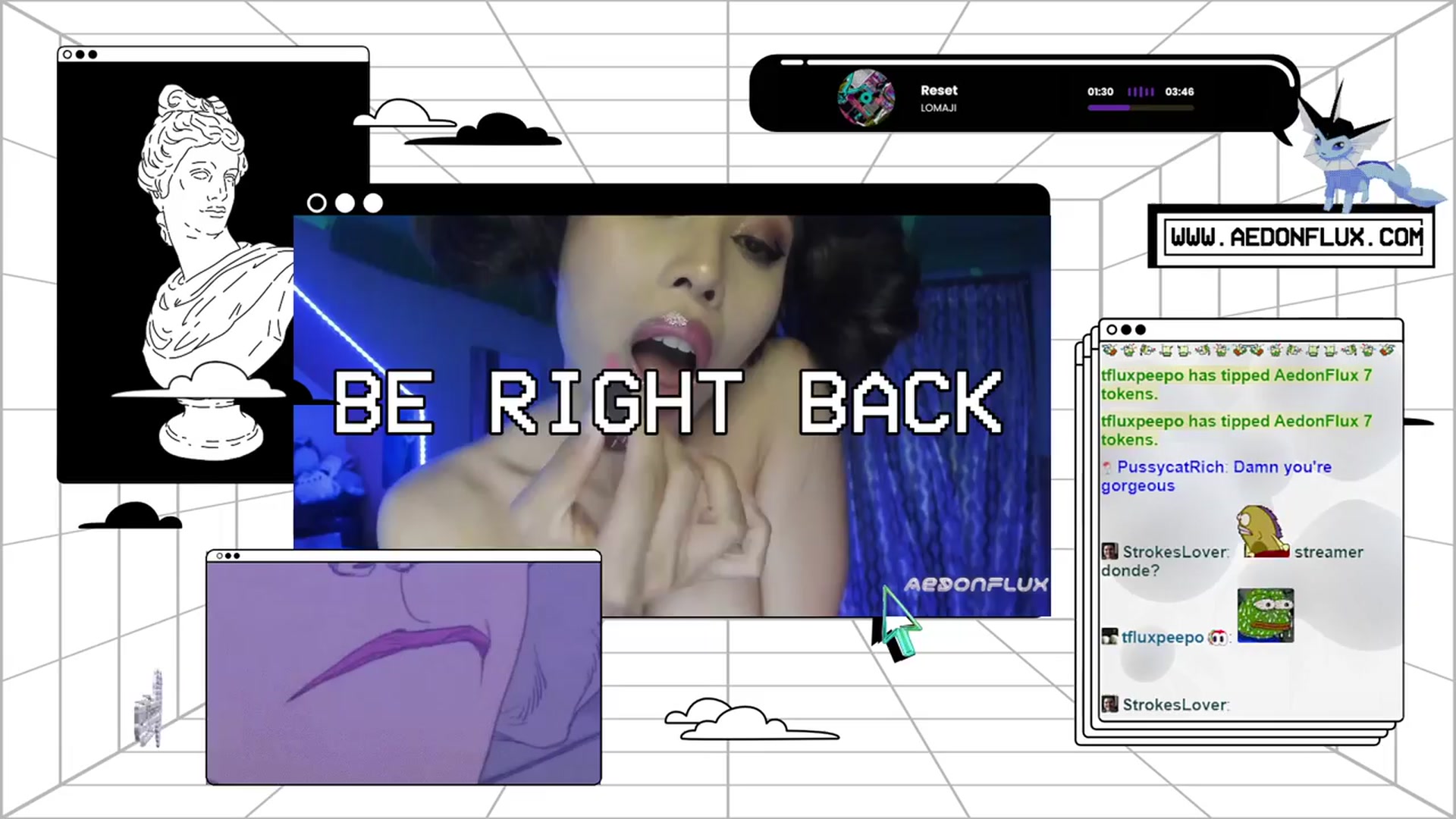 Gallery image thumbnail from AedonFlux's myfreecams stream on, 03/22/2024, 07:08 image 6 of 20