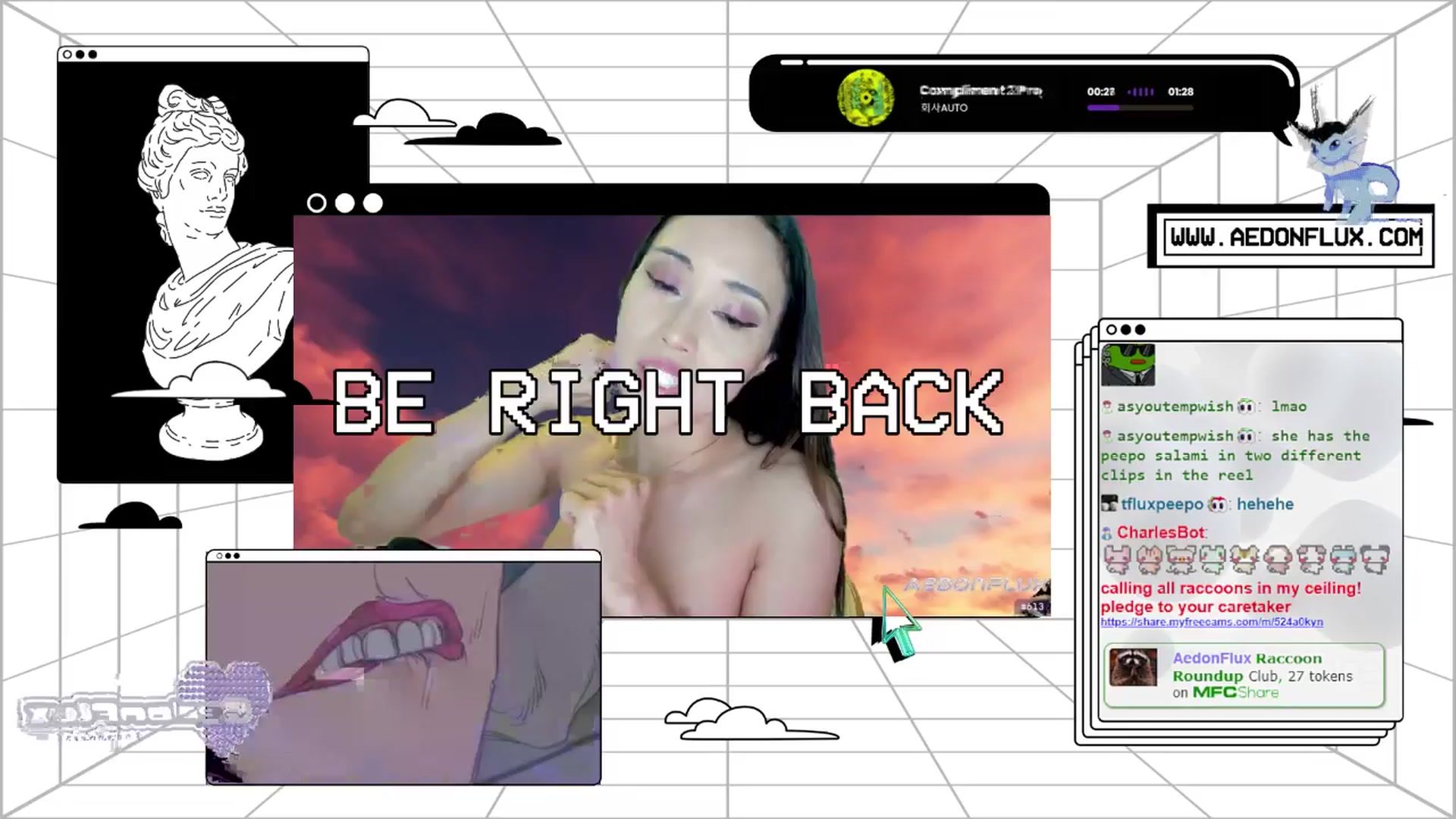 Gallery image thumbnail from AedonFlux's myfreecams stream on, 04/04/2024, 07:00 image 1 of 20