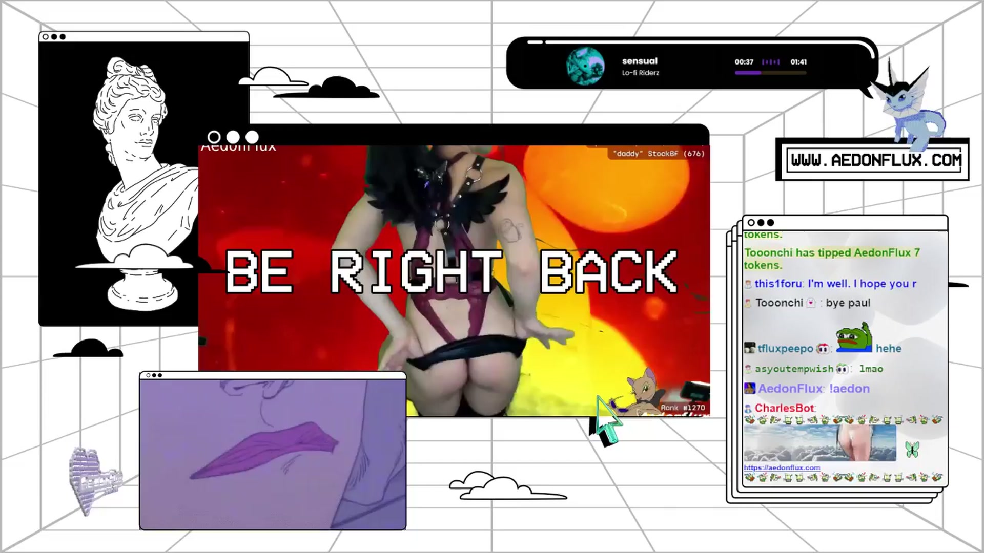 Gallery image thumbnail from AedonFlux's myfreecams stream on, 04/13/2024, 07:11 image 4 of 20