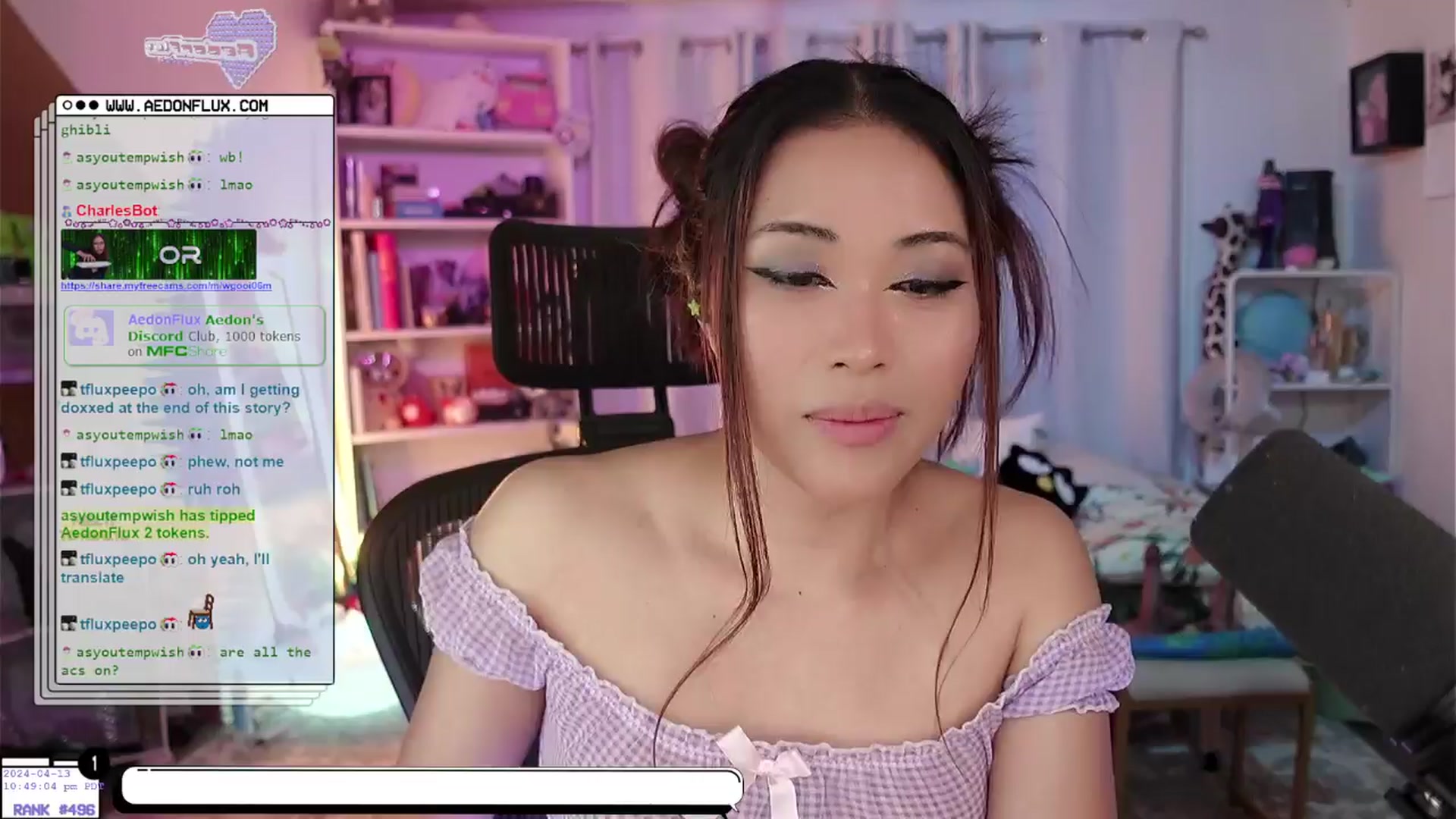 Gallery image thumbnail from AedonFlux's myfreecams stream on, 04/14/2024, 06:39 image 5 of 20