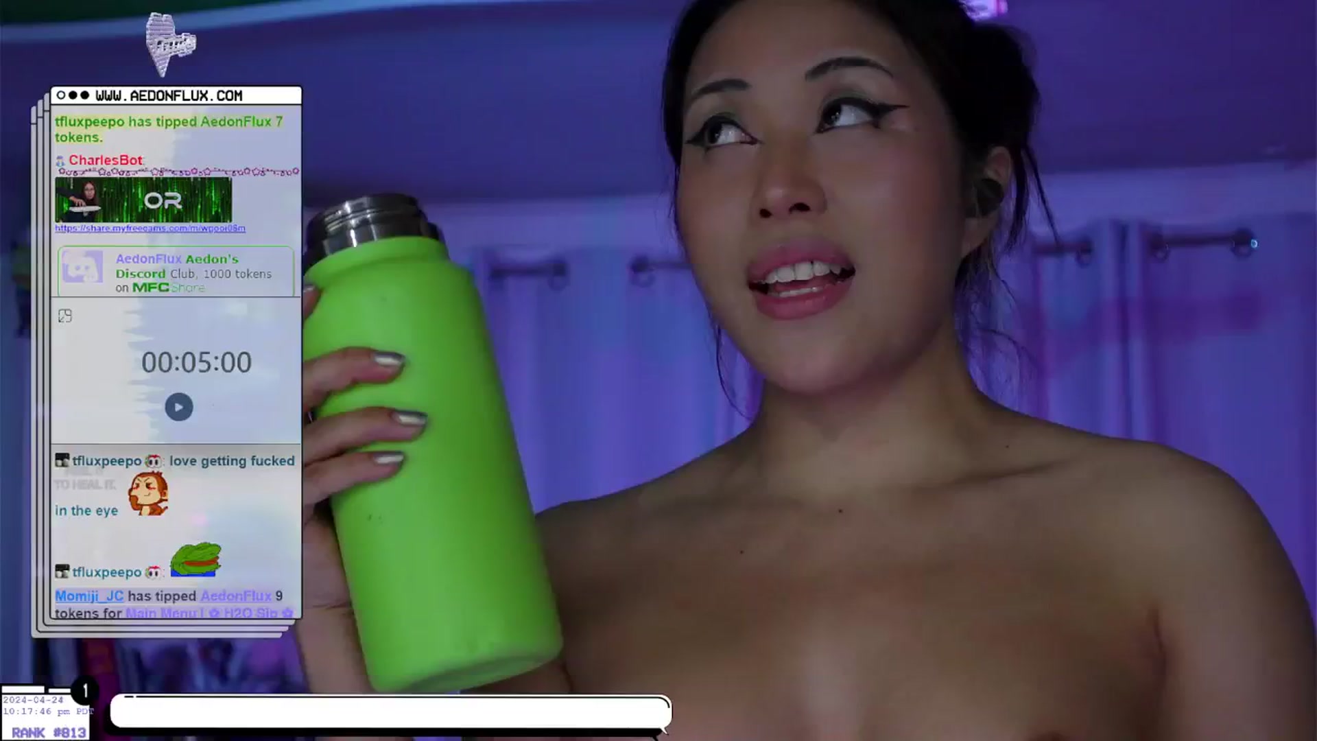 Gallery image thumbnail from AedonFlux's myfreecams stream on, 04/25/2024, 05:42 image 5 of 20