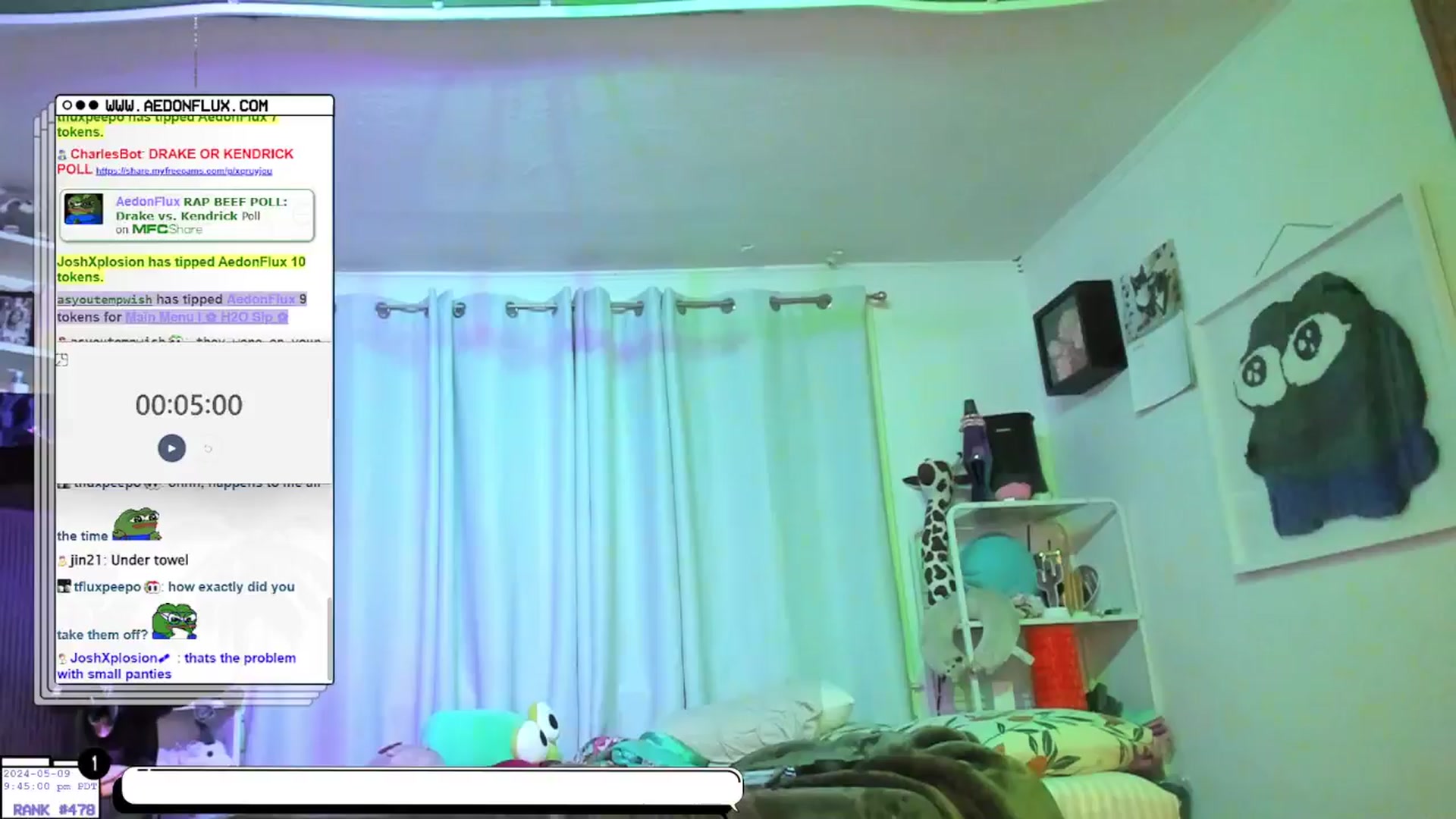 Gallery image thumbnail from AedonFlux's myfreecams stream on, 05/10/2024, 05:10 image 14 of 20