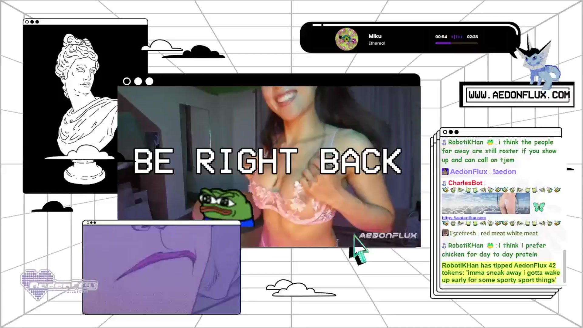 Gallery image thumbnail from AedonFlux's myfreecams stream on, 05/26/2024, 06:31 image 17 of 20