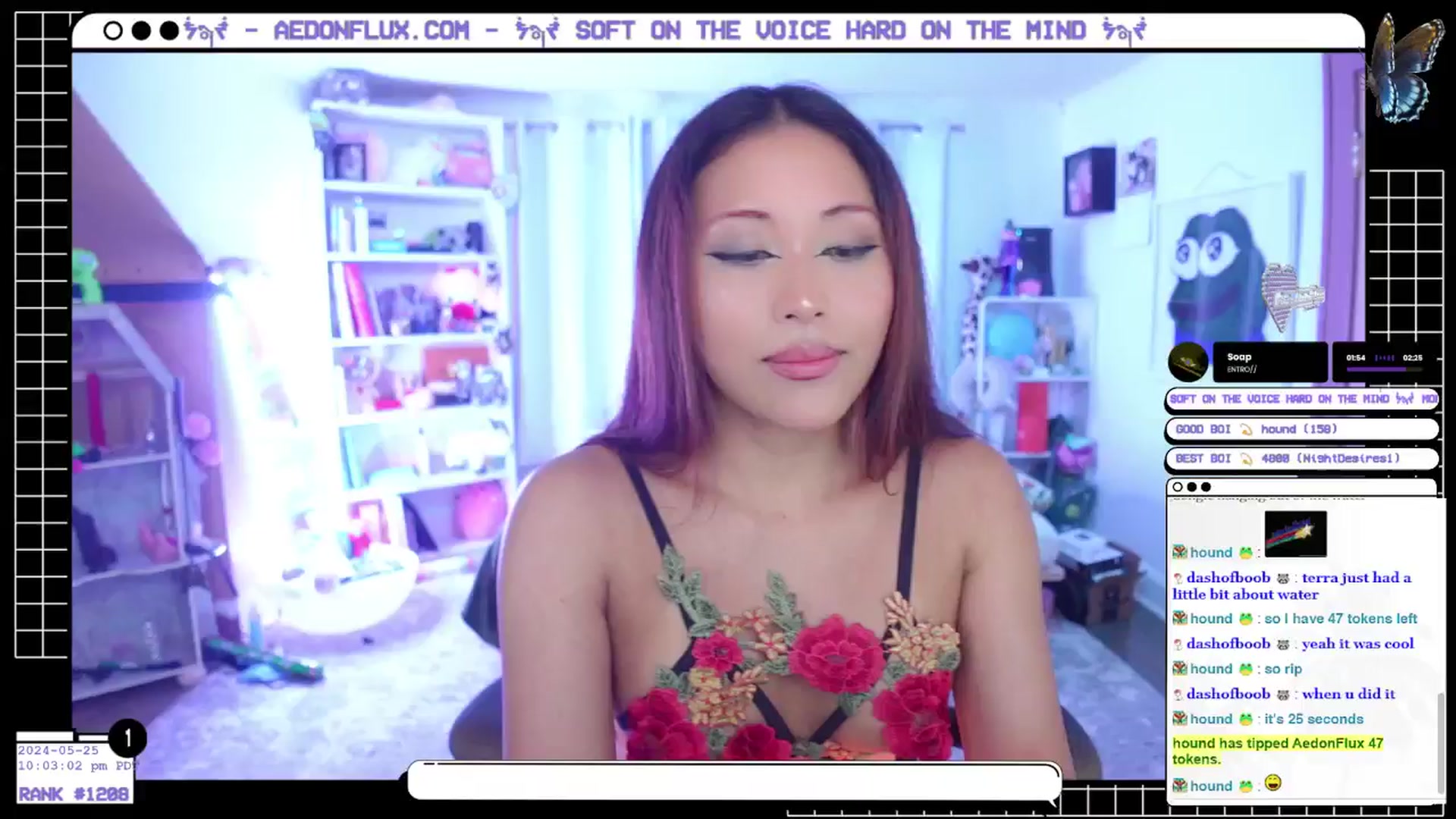 Gallery image thumbnail from AedonFlux's myfreecams stream on, 05/26/2024, 06:31 image 7 of 20