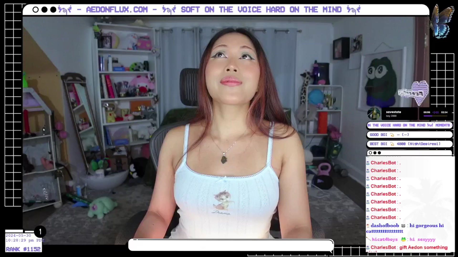 Gallery image thumbnail from AedonFlux's myfreecams stream on, 05/31/2024, 06:39 image 1 of 20