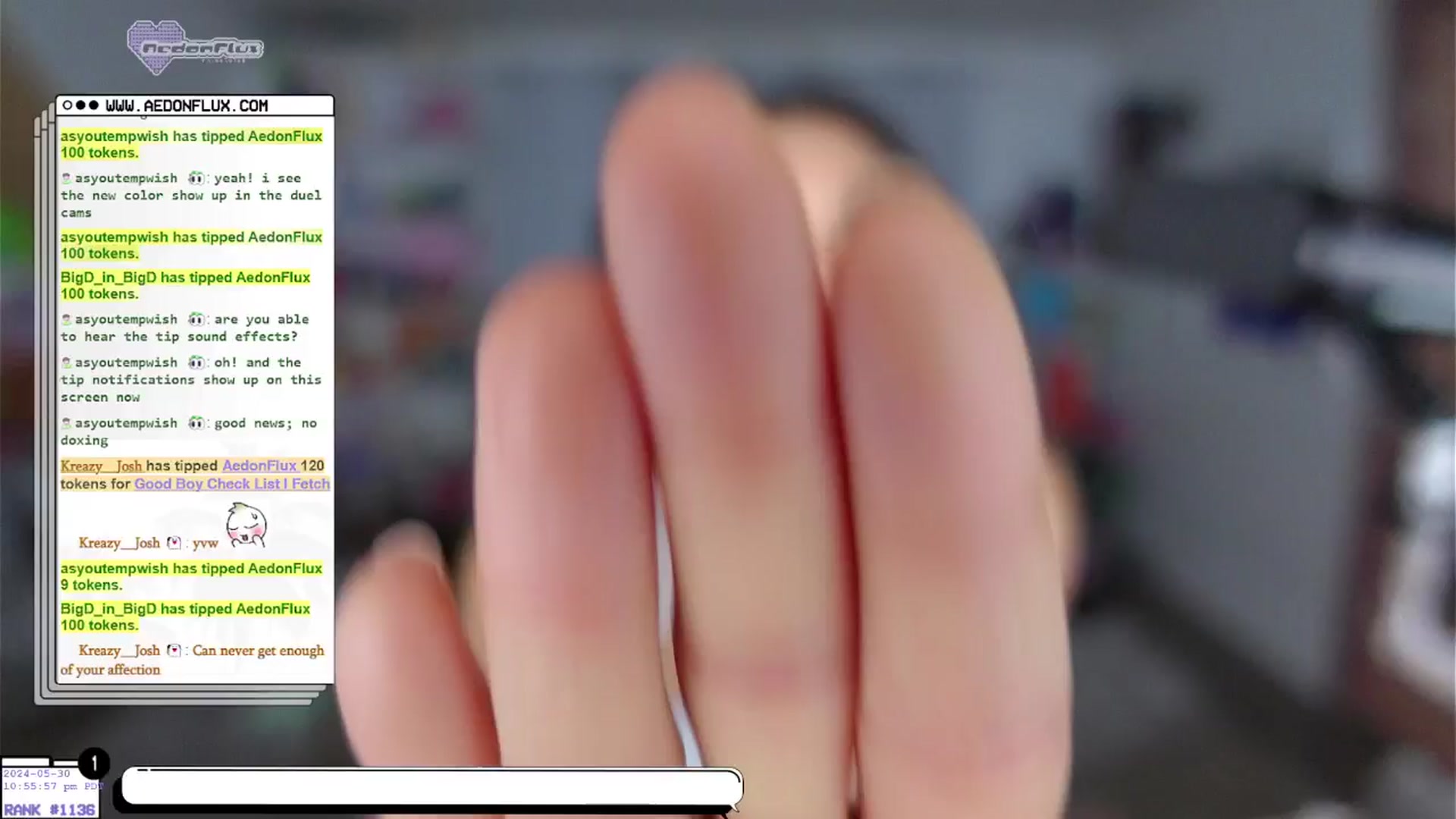 Gallery image thumbnail from AedonFlux's myfreecams stream on, 05/31/2024, 06:39 image 9 of 20