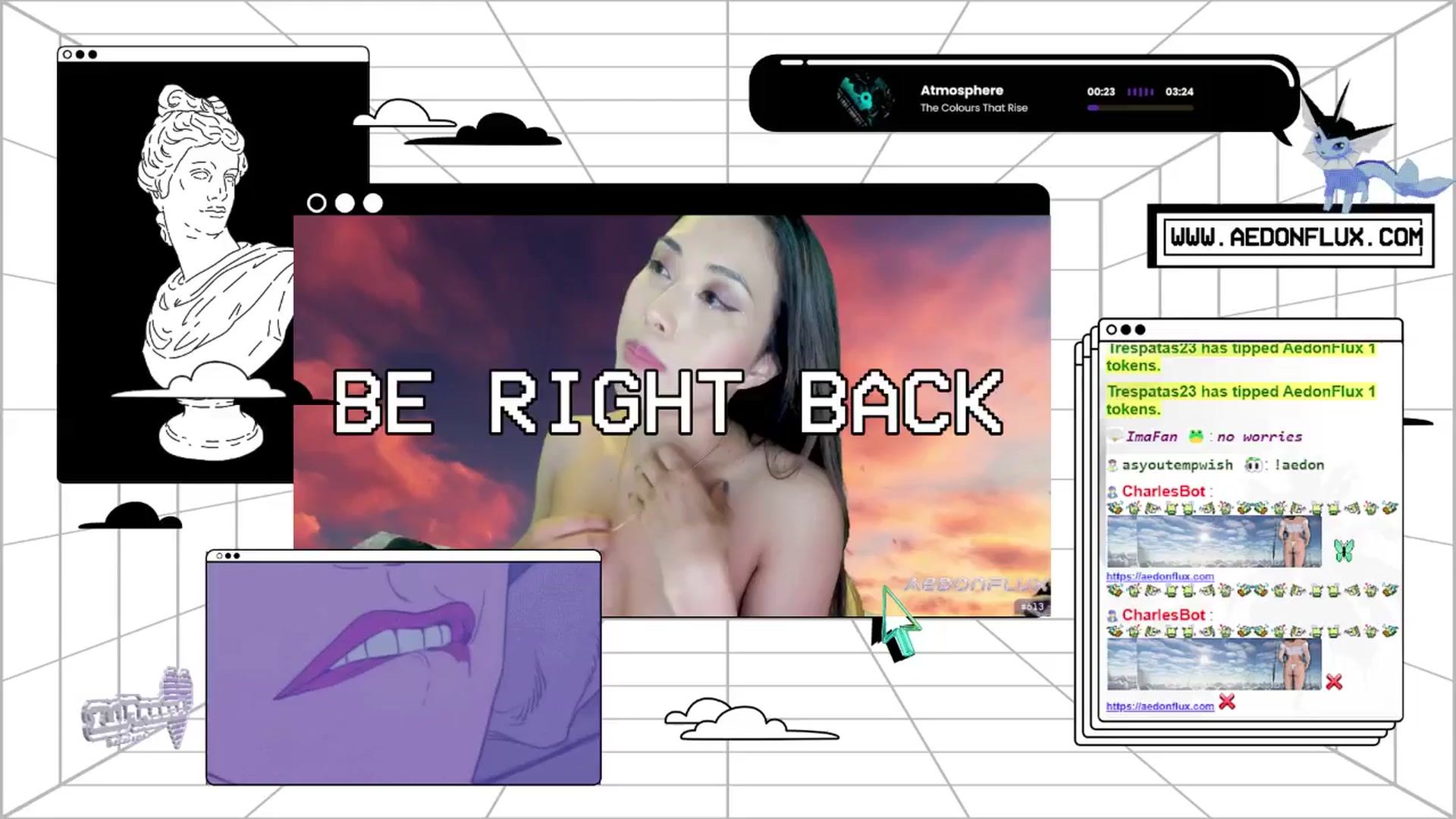 Gallery image thumbnail from AedonFlux's myfreecams stream on, 06/02/2024, 07:03 image 4 of 20