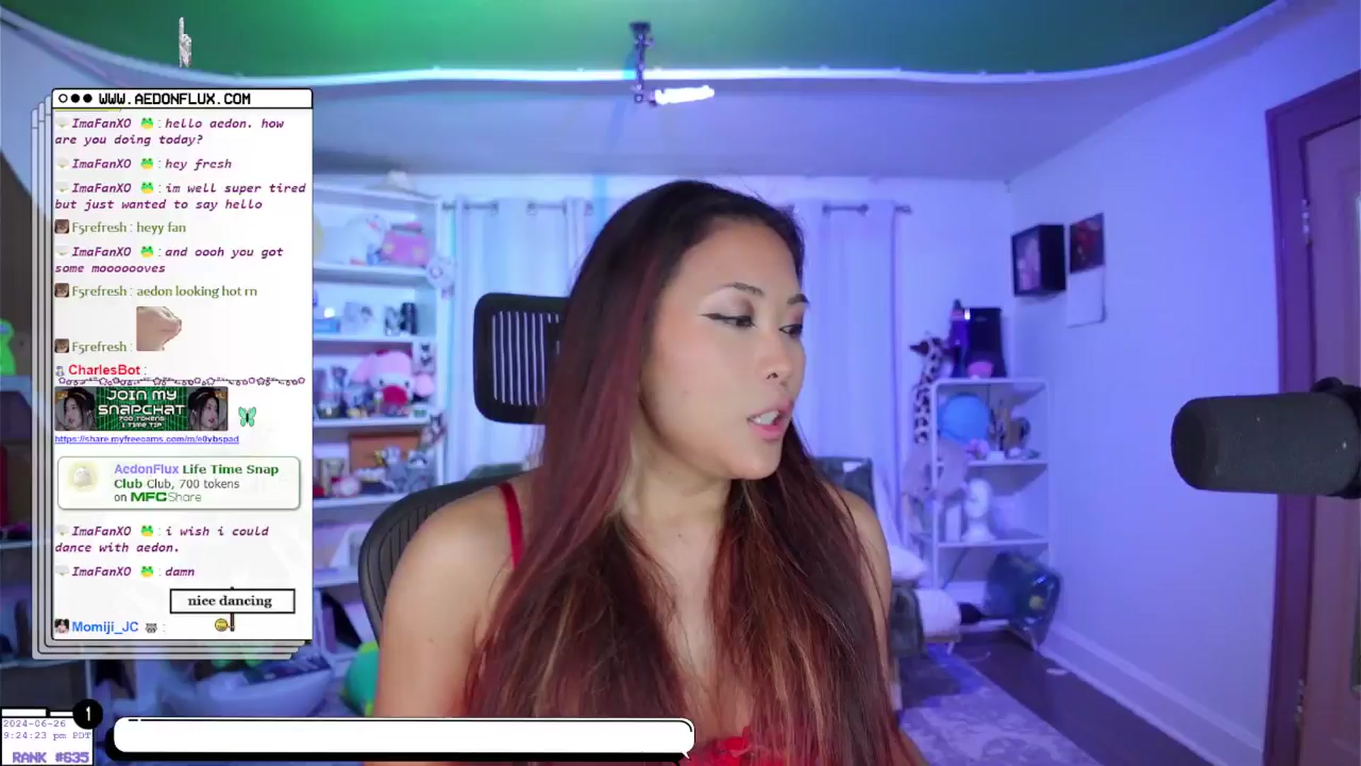Gallery image thumbnail from AedonFlux's myfreecams stream on, 06/27/2024, 05:37 image 6 of 20