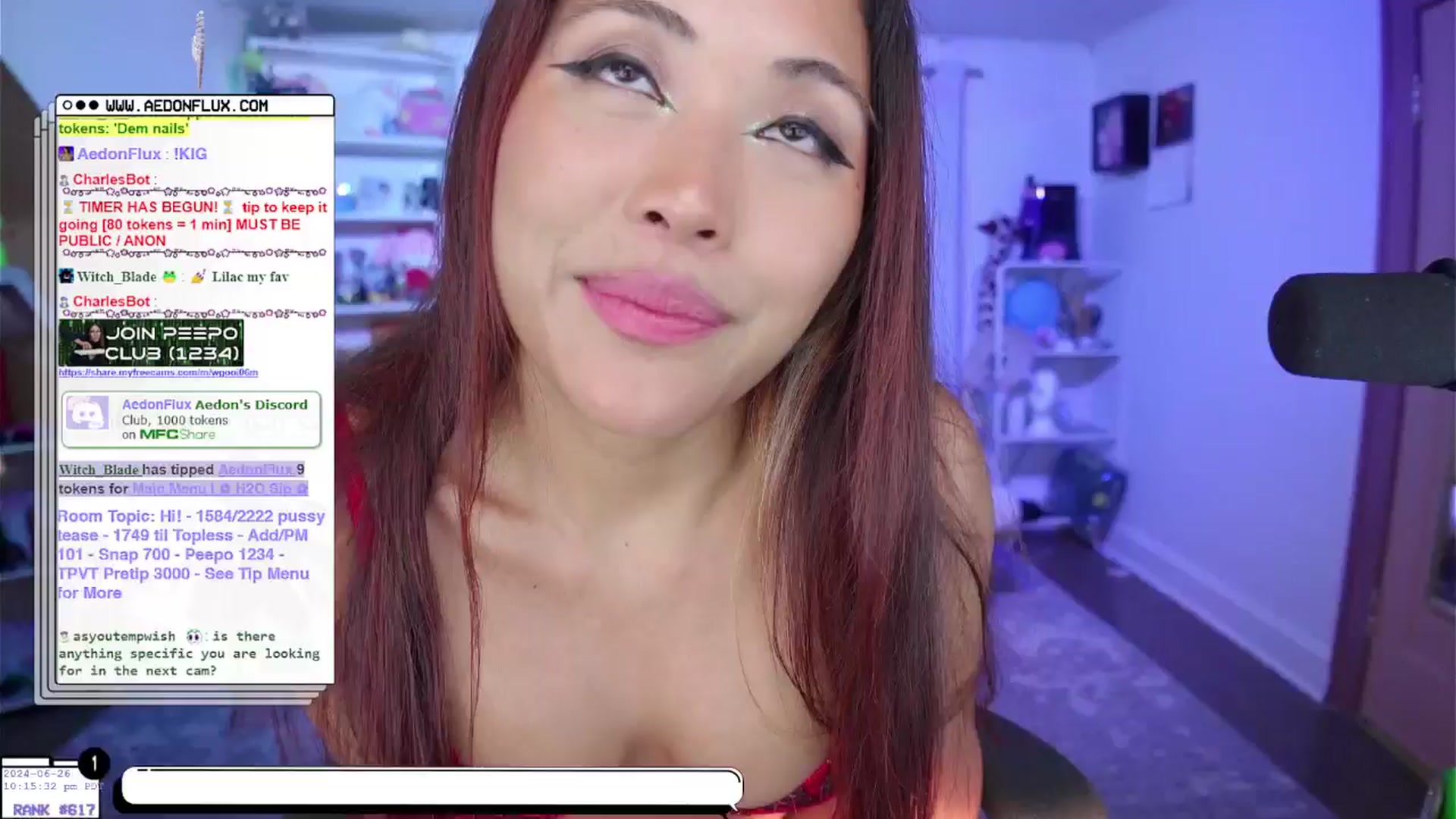 Gallery image thumbnail from AedonFlux's myfreecams stream on, 06/27/2024, 05:37 image 17 of 20