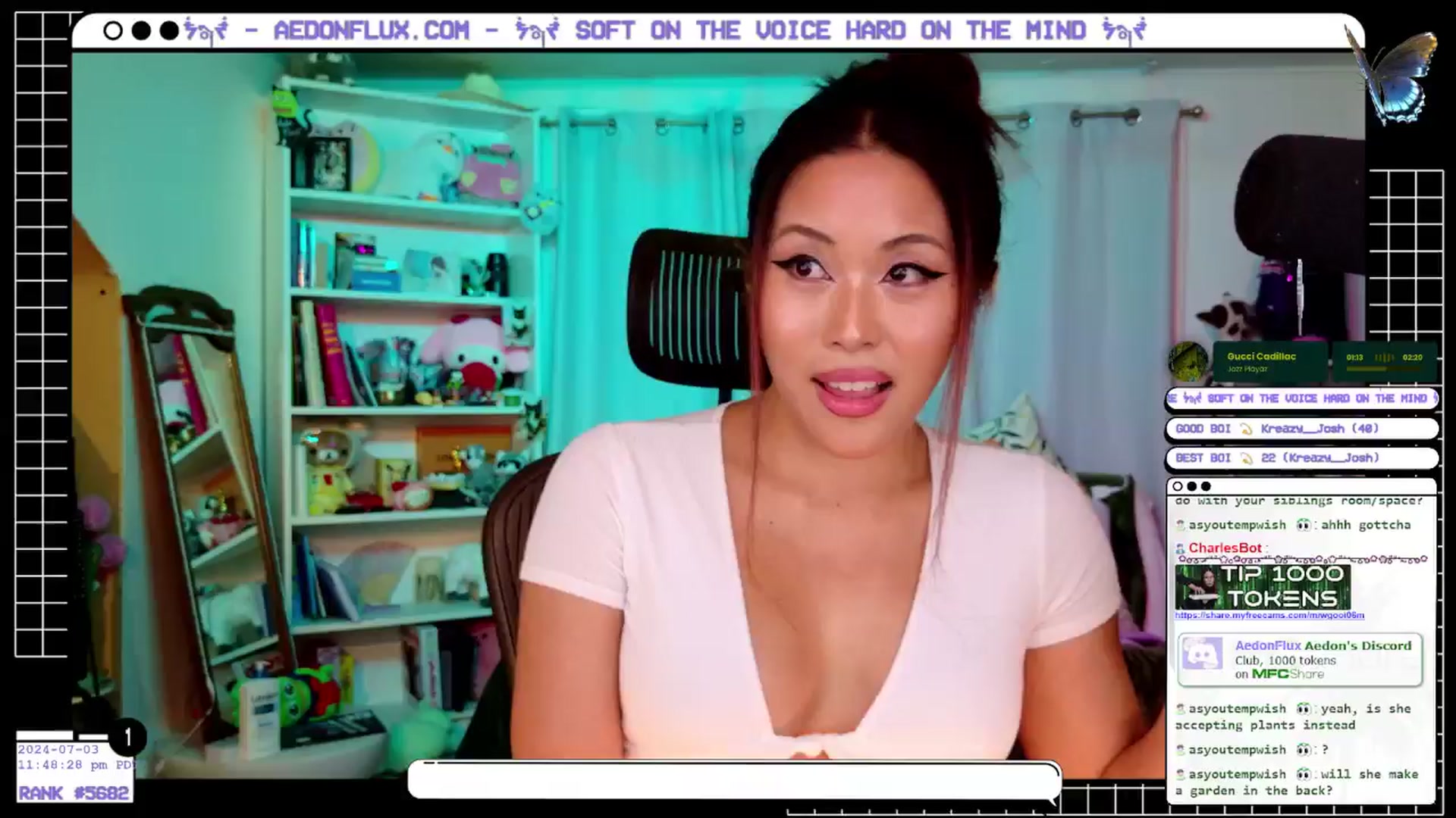 Gallery image thumbnail from AedonFlux's myfreecams stream on, 07/04/2024, 07:13 image 10 of 20