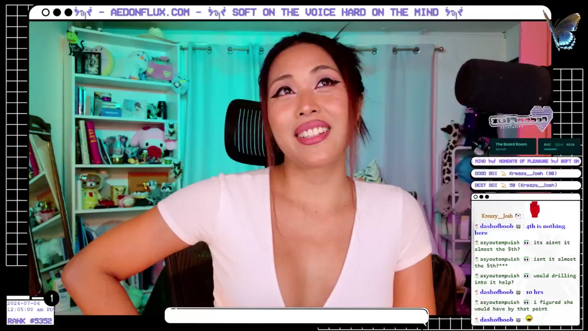 Gallery image thumbnail from AedonFlux's myfreecams stream on, 07/04/2024, 07:13 image 18 of 20