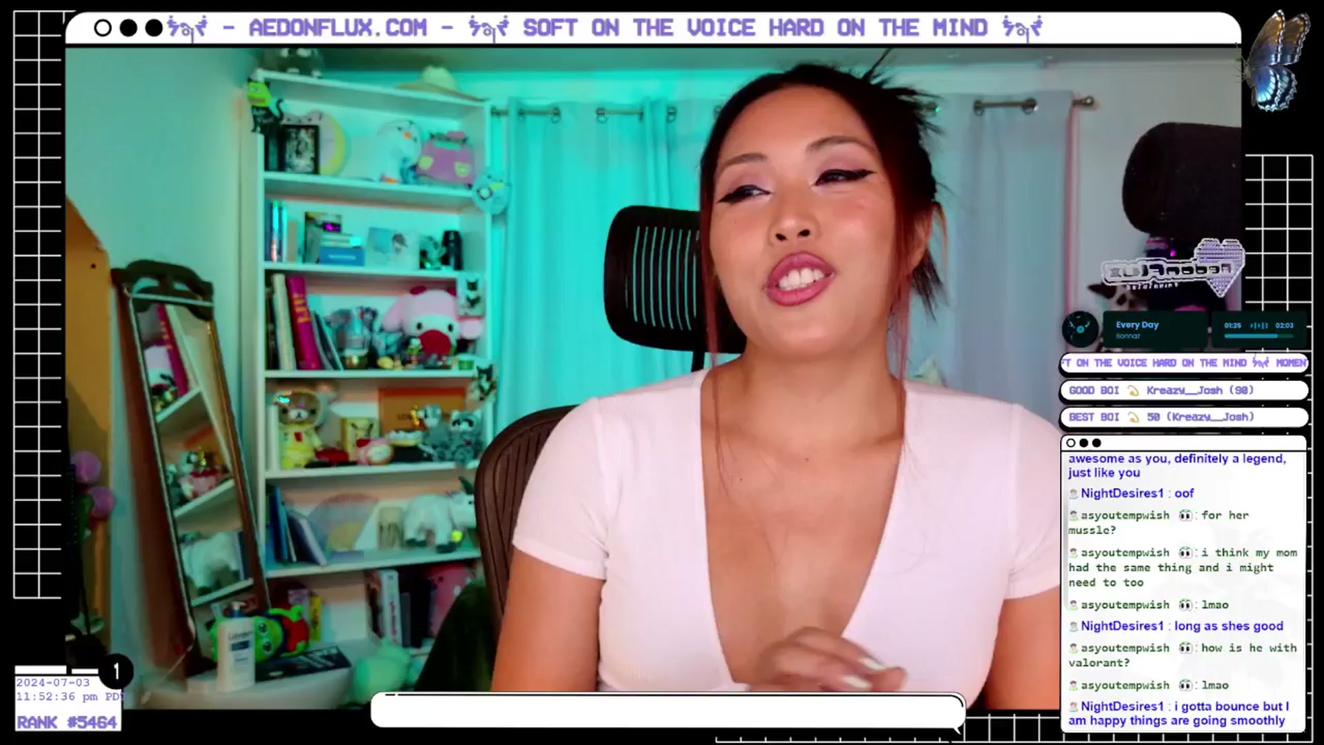 Gallery image thumbnail from AedonFlux's myfreecams stream on, 07/04/2024, 07:13 image 12 of 20