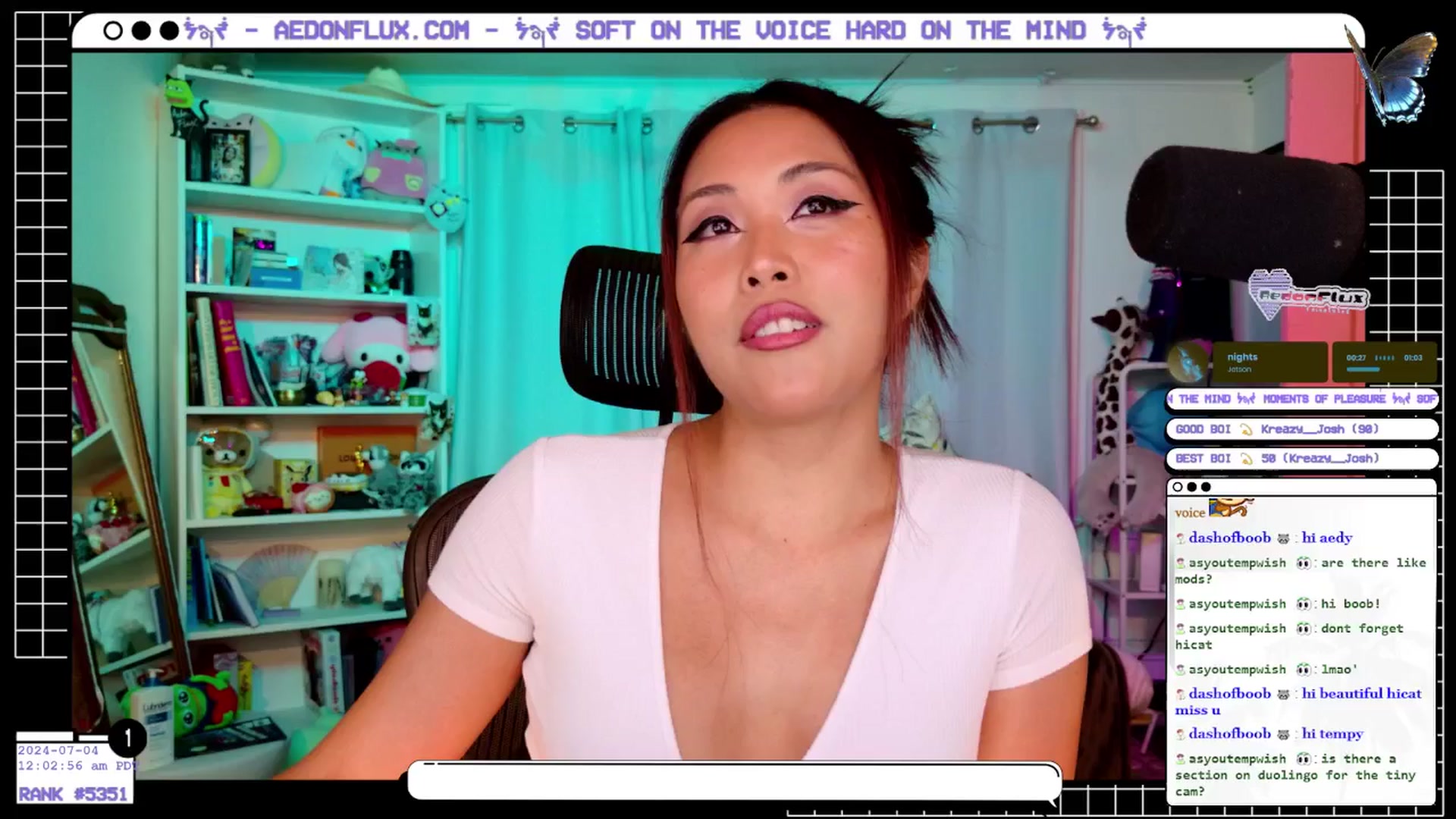 Gallery image thumbnail from AedonFlux's myfreecams stream on, 07/04/2024, 07:13 image 17 of 20