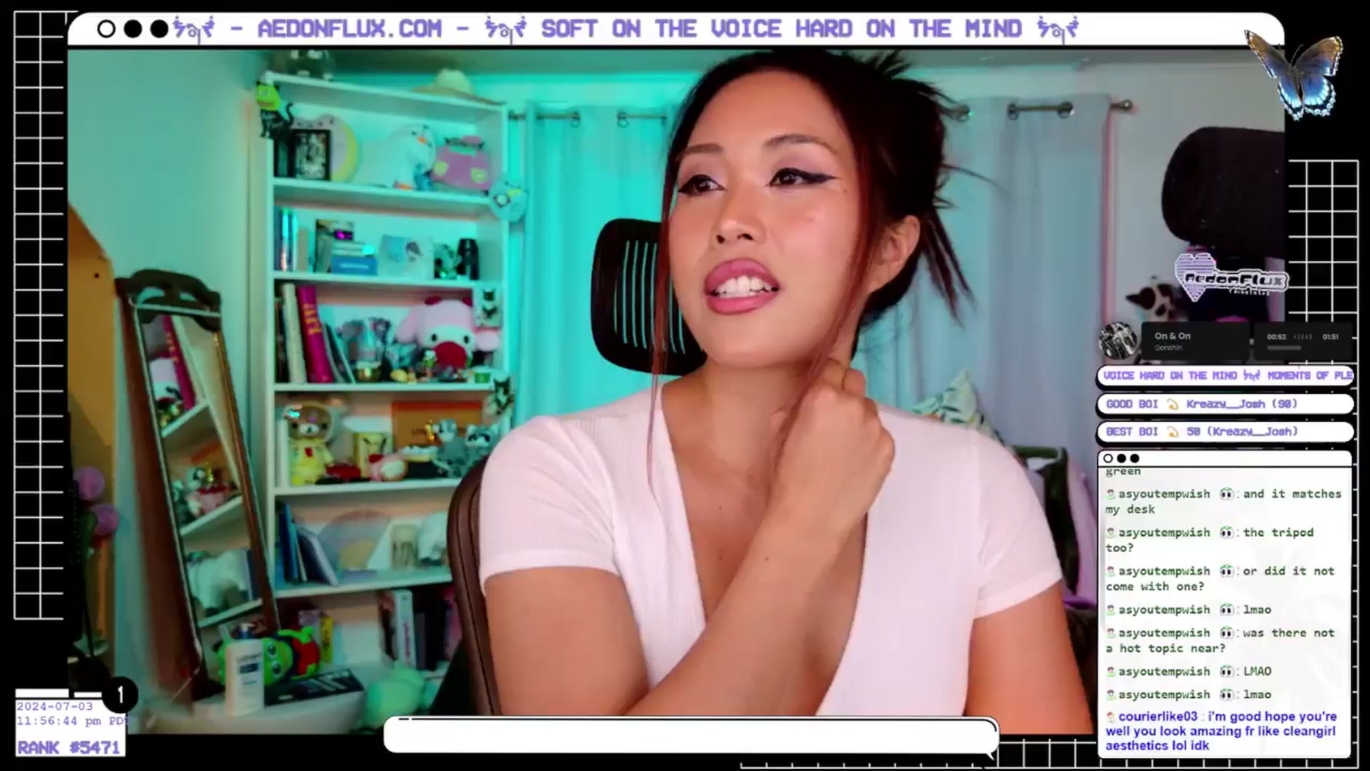 Gallery image thumbnail from AedonFlux's myfreecams stream on, 07/04/2024, 07:13 image 14 of 20