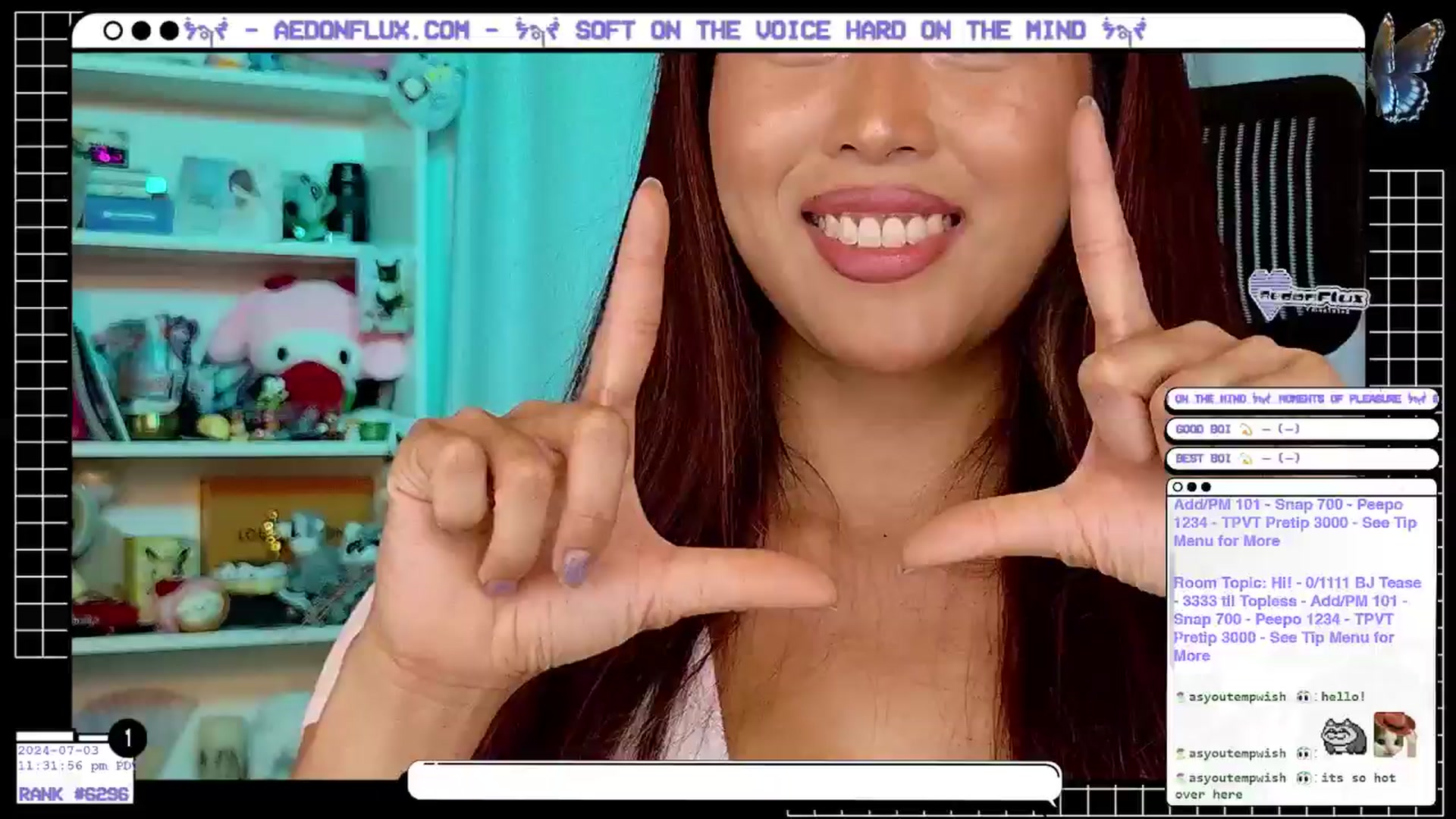 Gallery image thumbnail from AedonFlux's myfreecams stream on, 07/04/2024, 07:13 image 2 of 20