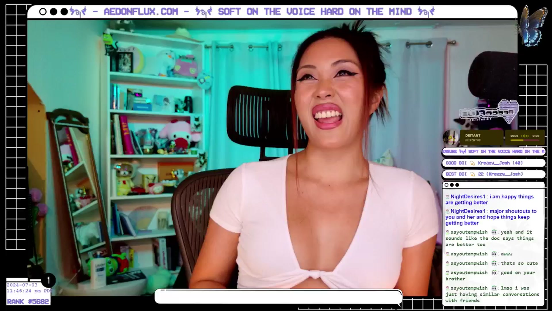 Gallery image thumbnail from AedonFlux's myfreecams stream on, 07/04/2024, 07:13 image 9 of 20