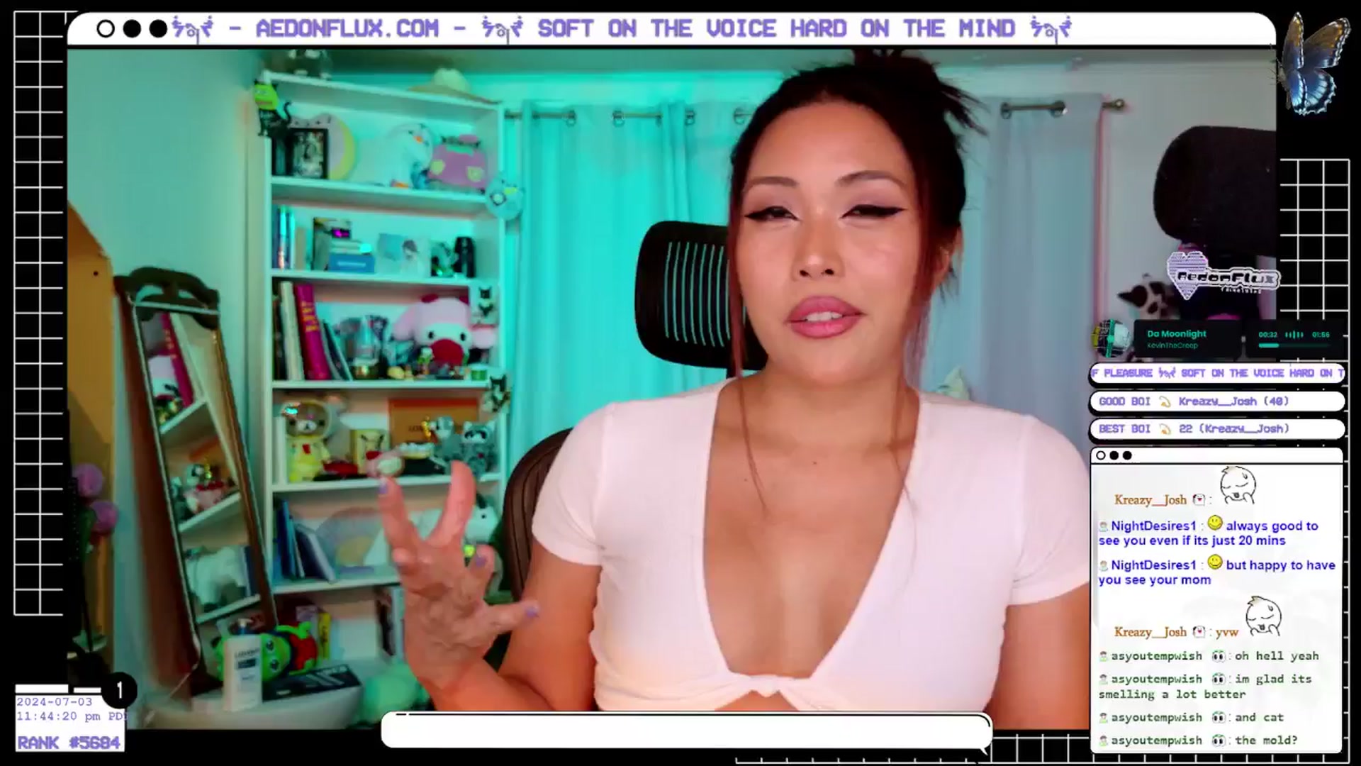 Gallery image thumbnail from AedonFlux's myfreecams stream on, 07/04/2024, 07:13 image 8 of 20