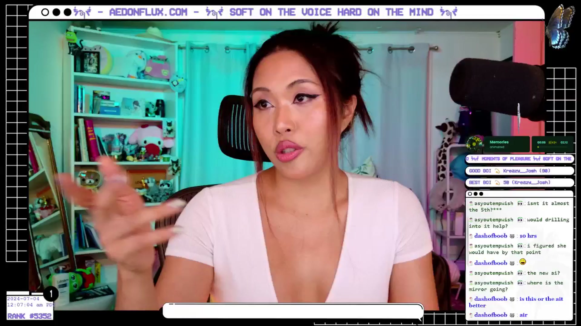 Gallery image thumbnail from AedonFlux's myfreecams stream on, 07/04/2024, 07:13 image 19 of 20
