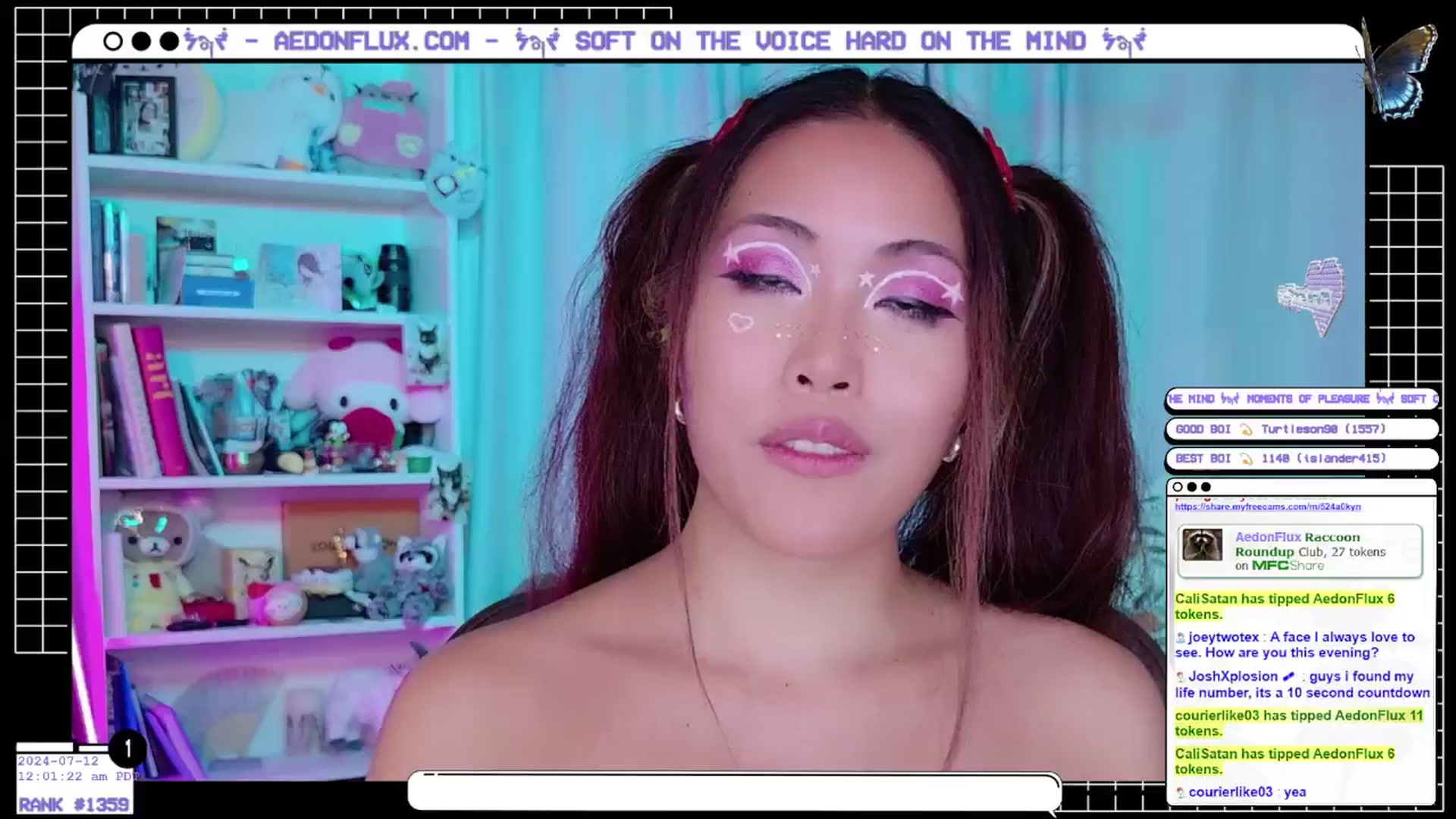 Gallery image thumbnail from AedonFlux's myfreecams stream on, 07/12/2024, 07:15 image 20 of 20