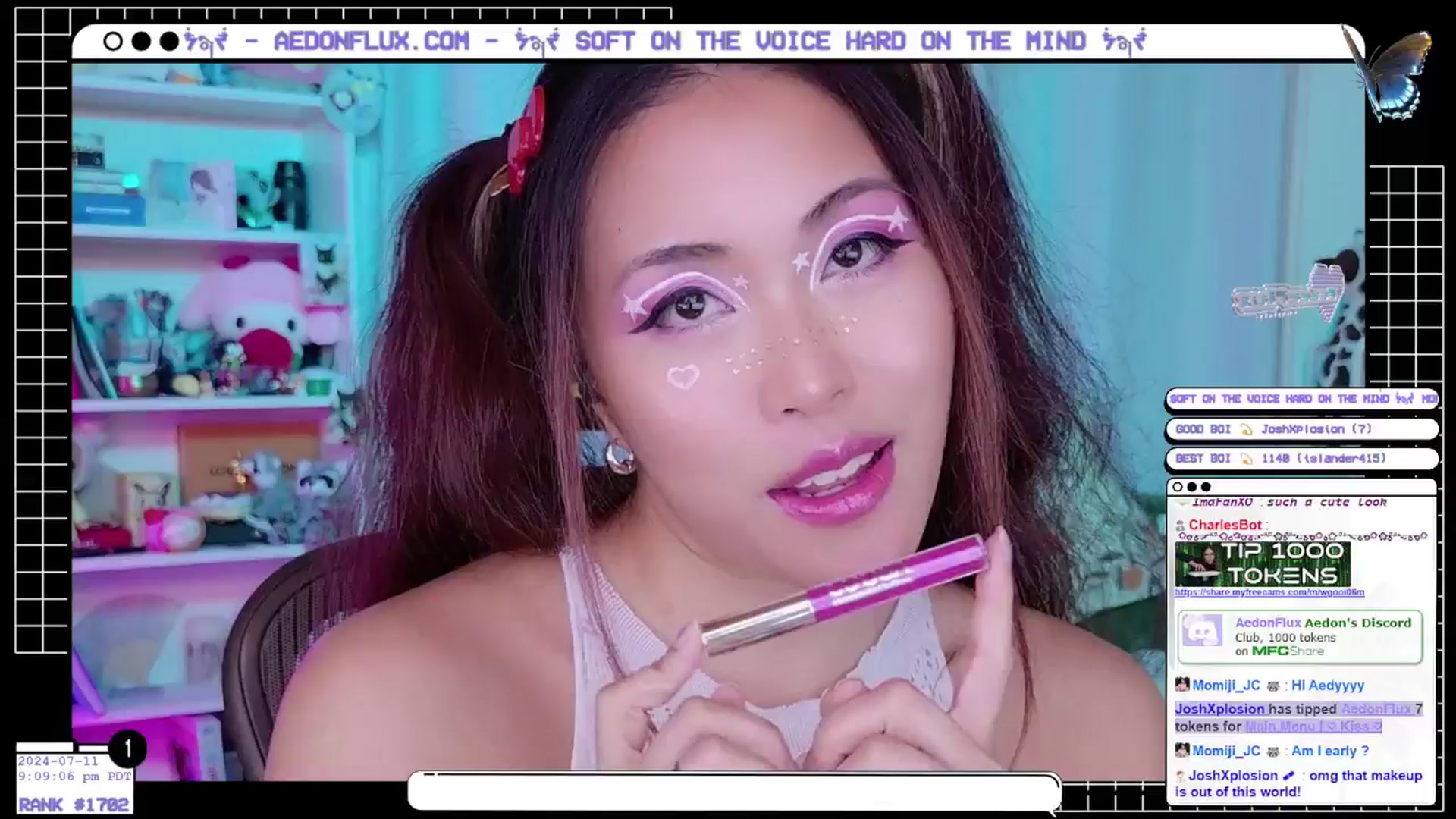 Gallery image thumbnail from AedonFlux's myfreecams stream on, 07/12/2024, 07:15 image 1 of 20