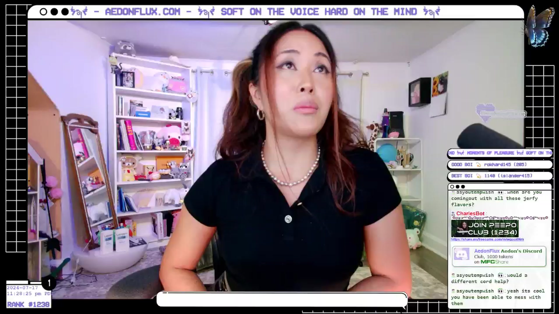 Gallery image thumbnail from AedonFlux's myfreecams stream on, 07/18/2024, 07:17 image 11 of 20
