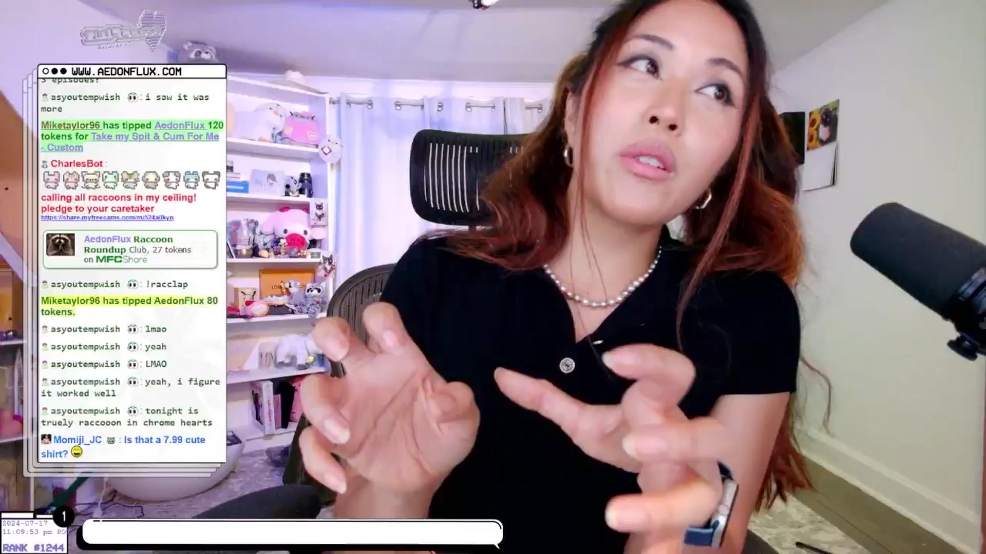 Gallery image thumbnail from AedonFlux's myfreecams stream on, 07/18/2024, 07:17 image 7 of 20