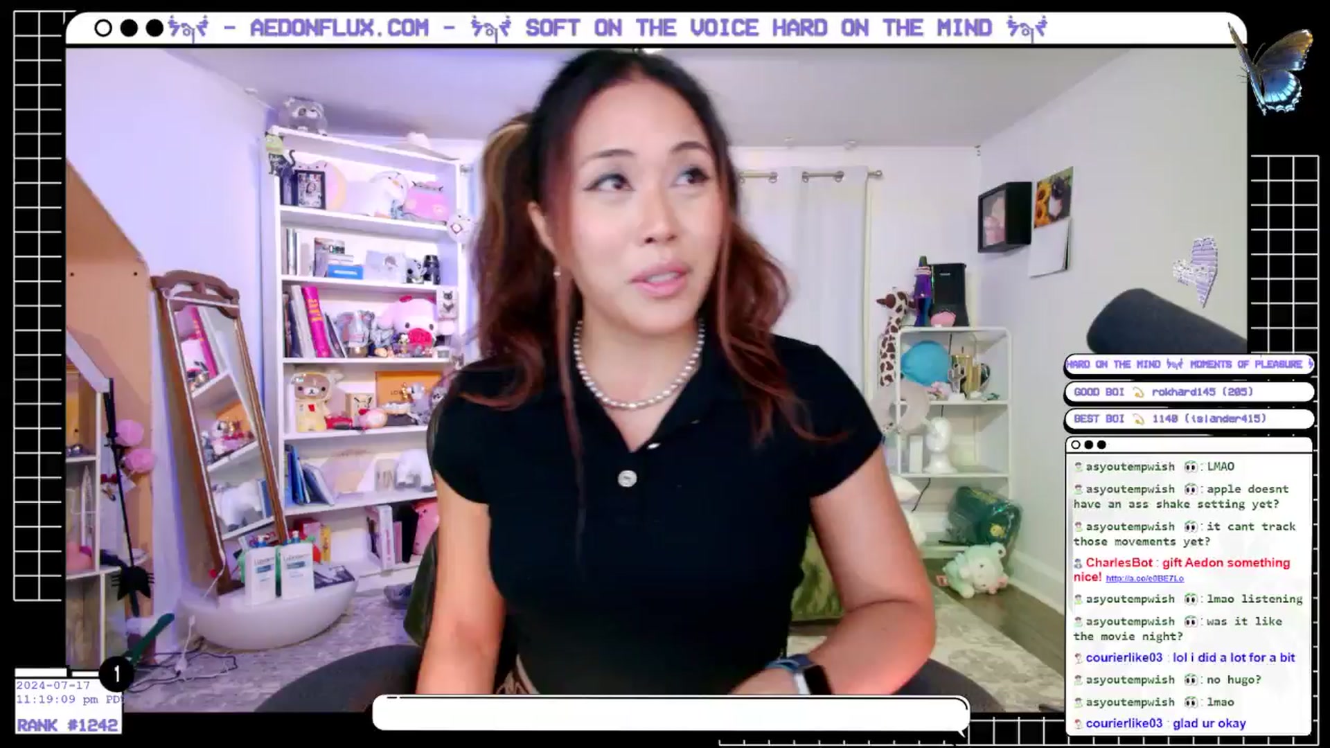 Gallery image thumbnail from AedonFlux's myfreecams stream on, 07/18/2024, 07:17 image 9 of 20