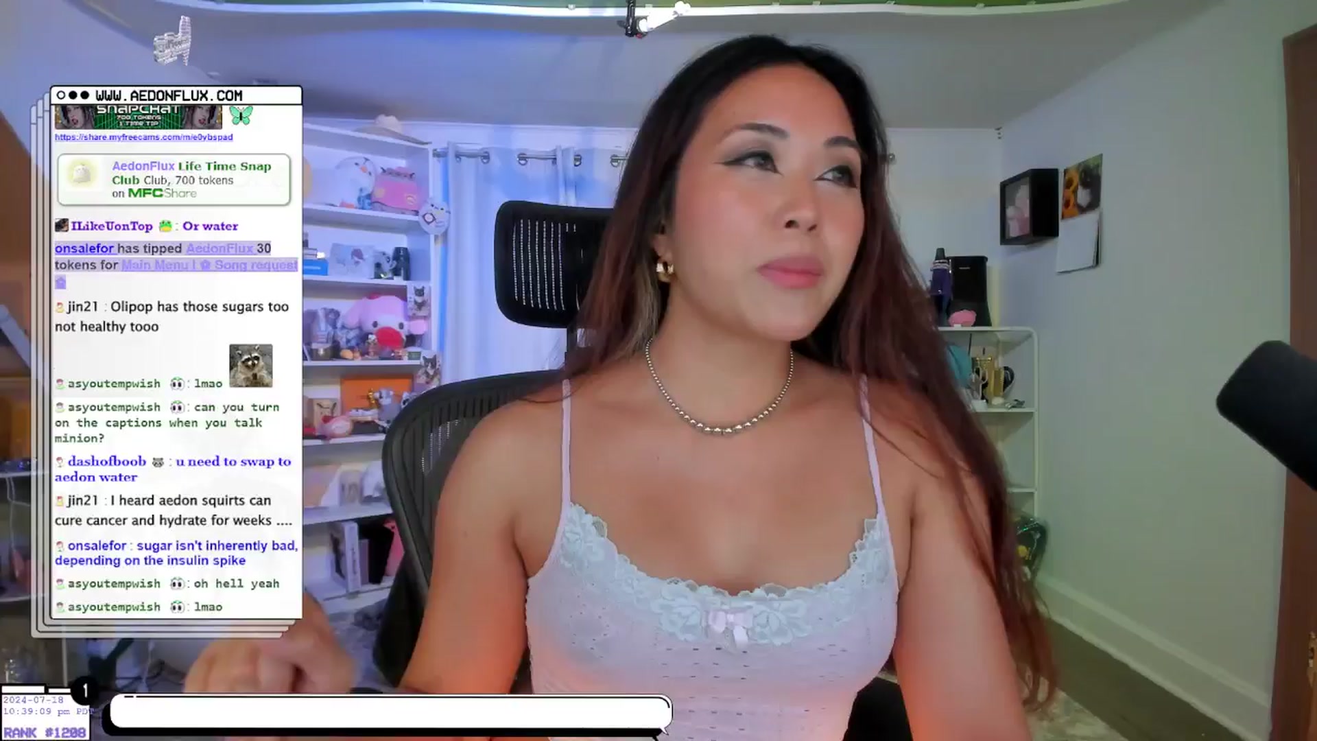 Gallery image thumbnail from AedonFlux's myfreecams stream on, 07/19/2024, 07:17 image 7 of 20