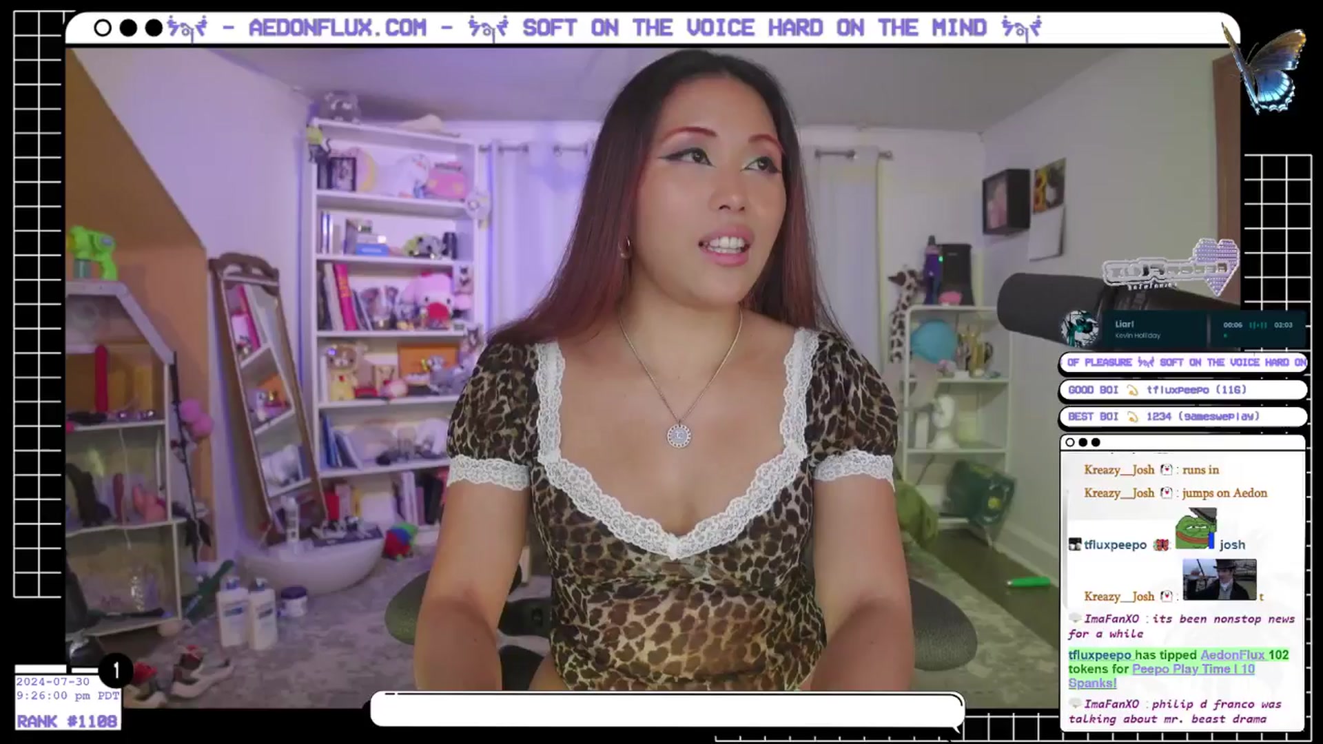 Gallery image thumbnail from AedonFlux's myfreecams stream on, 07/31/2024, 05:50 image 2 of 20