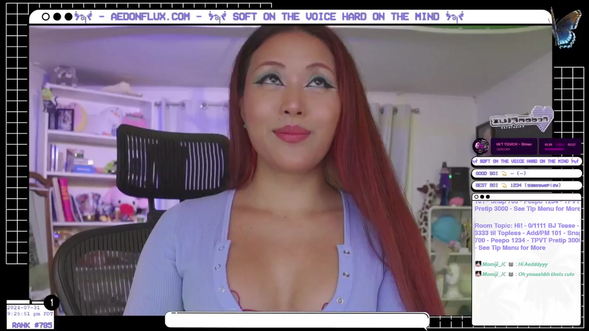 Gallery image thumbnail from AedonFlux's myfreecams stream on, 08/01/2024, 06:41 image 1 of 20