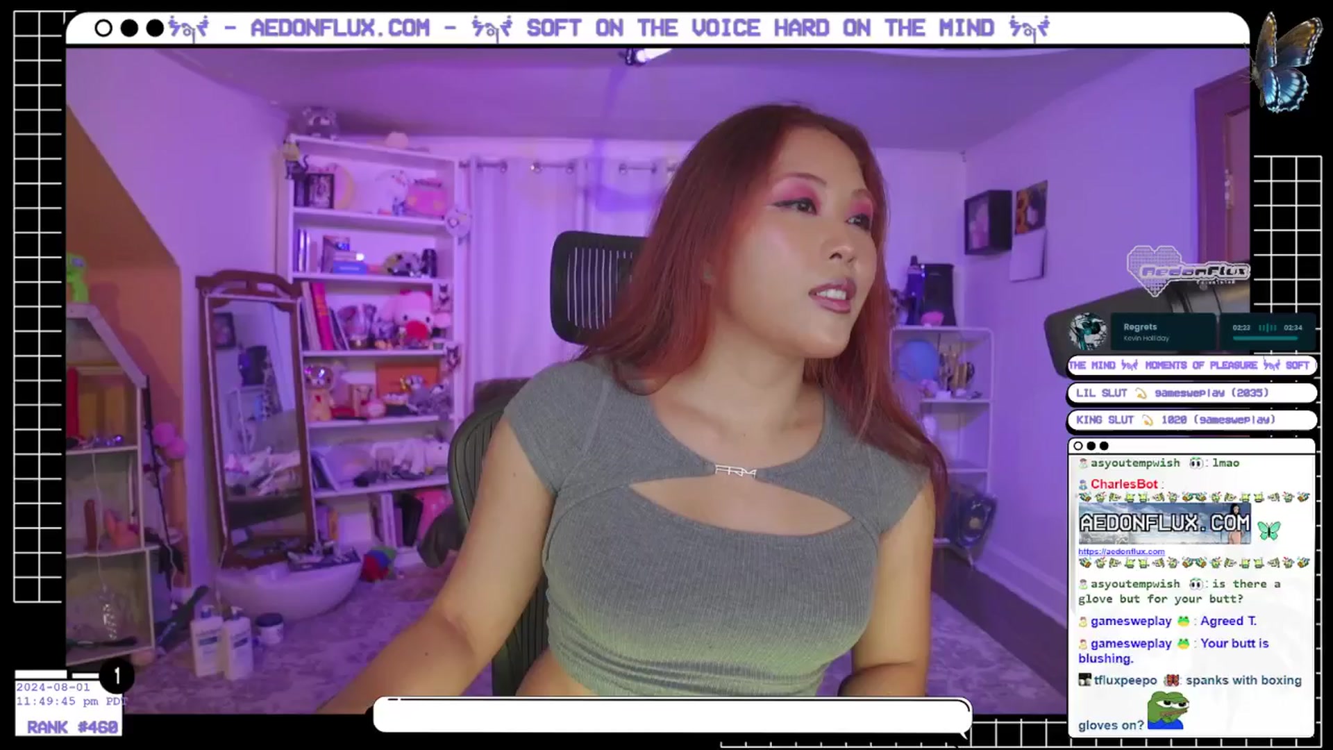 Gallery image thumbnail from AedonFlux's myfreecams stream on, 08/02/2024, 07:08 image 17 of 20