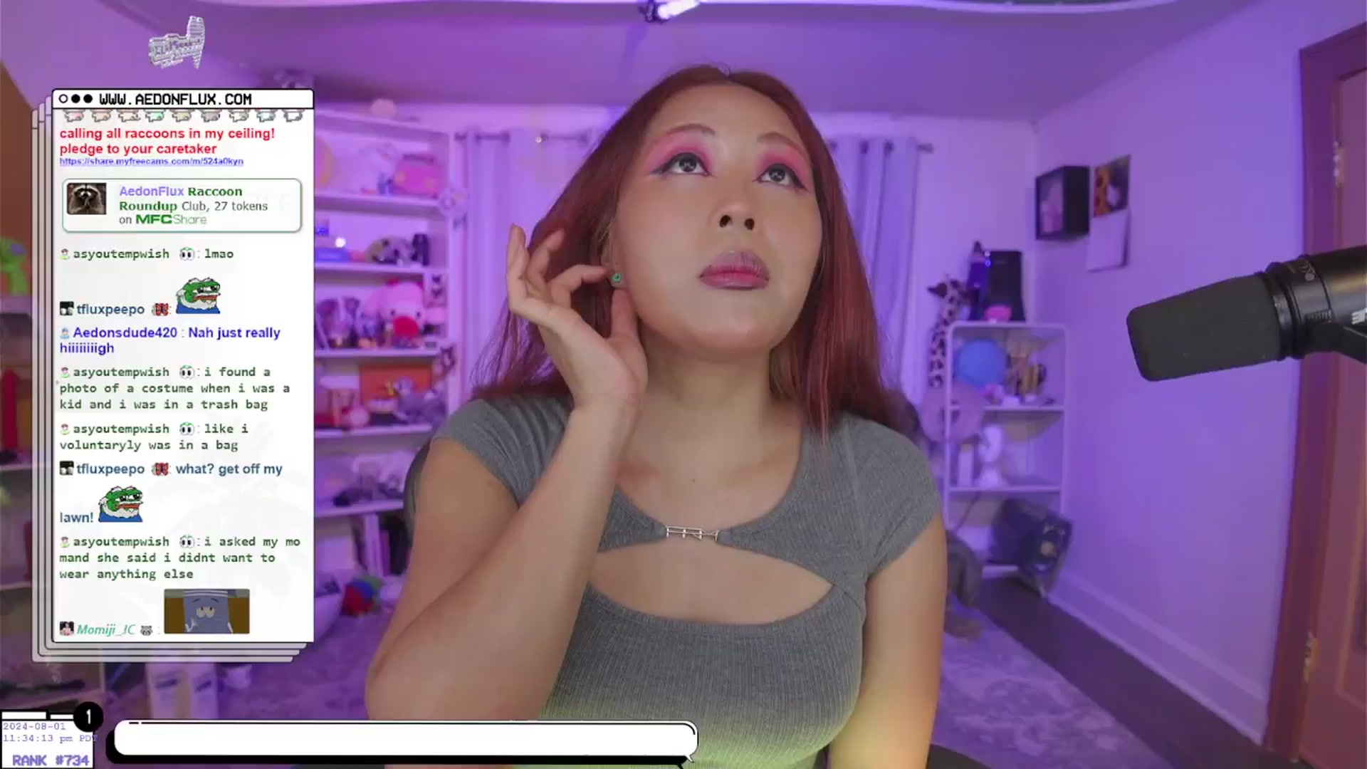 Gallery image thumbnail from AedonFlux's myfreecams stream on, 08/02/2024, 07:08 image 13 of 20