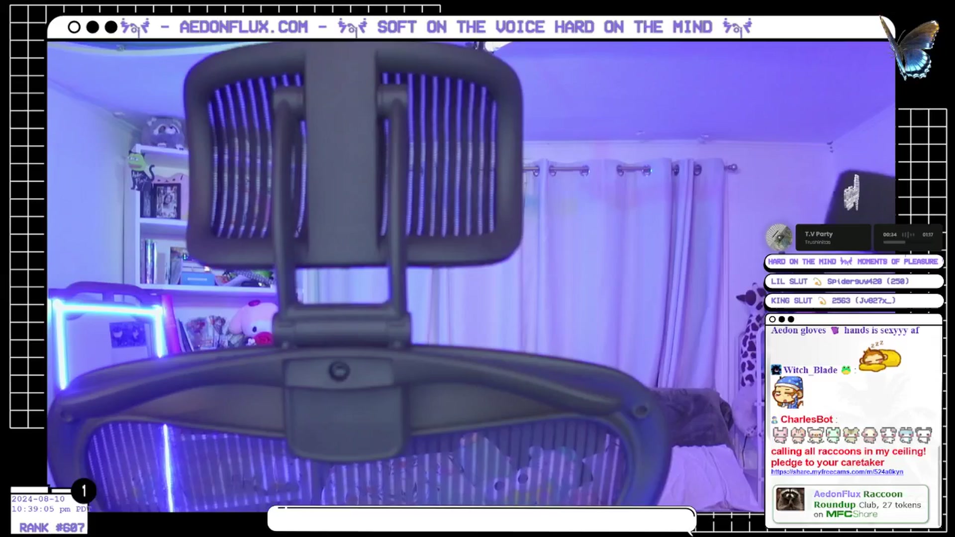 Gallery image thumbnail from AedonFlux's myfreecams stream on, 08/11/2024, 05:47 image 16 of 20