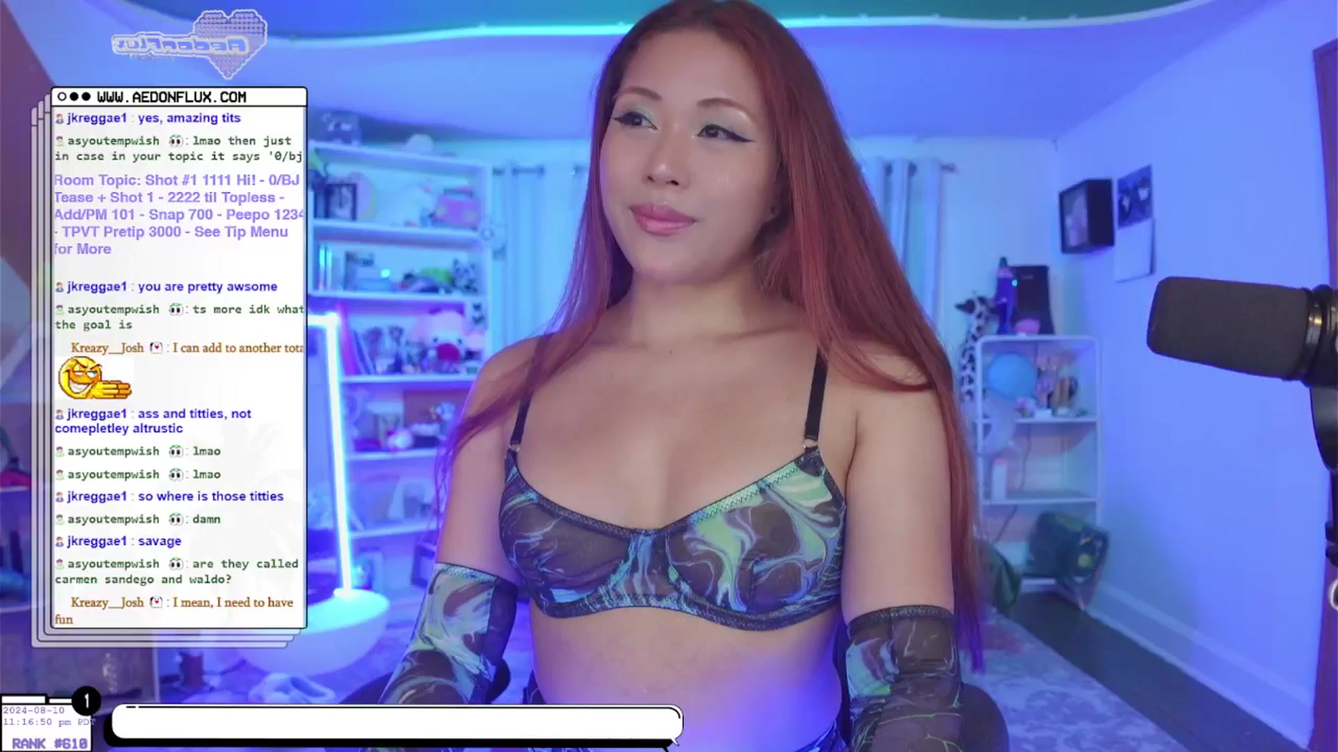 Gallery image thumbnail from AedonFlux's myfreecams stream on, 08/11/2024, 07:25 image 6 of 20