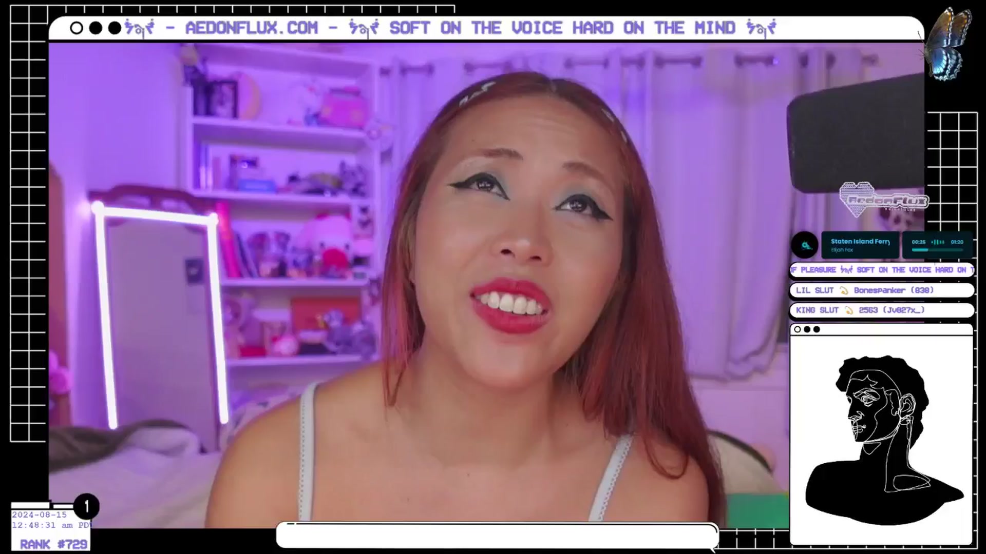 Gallery image thumbnail from AedonFlux's myfreecams stream on, 08/15/2024, 07:55 image 19 of 20