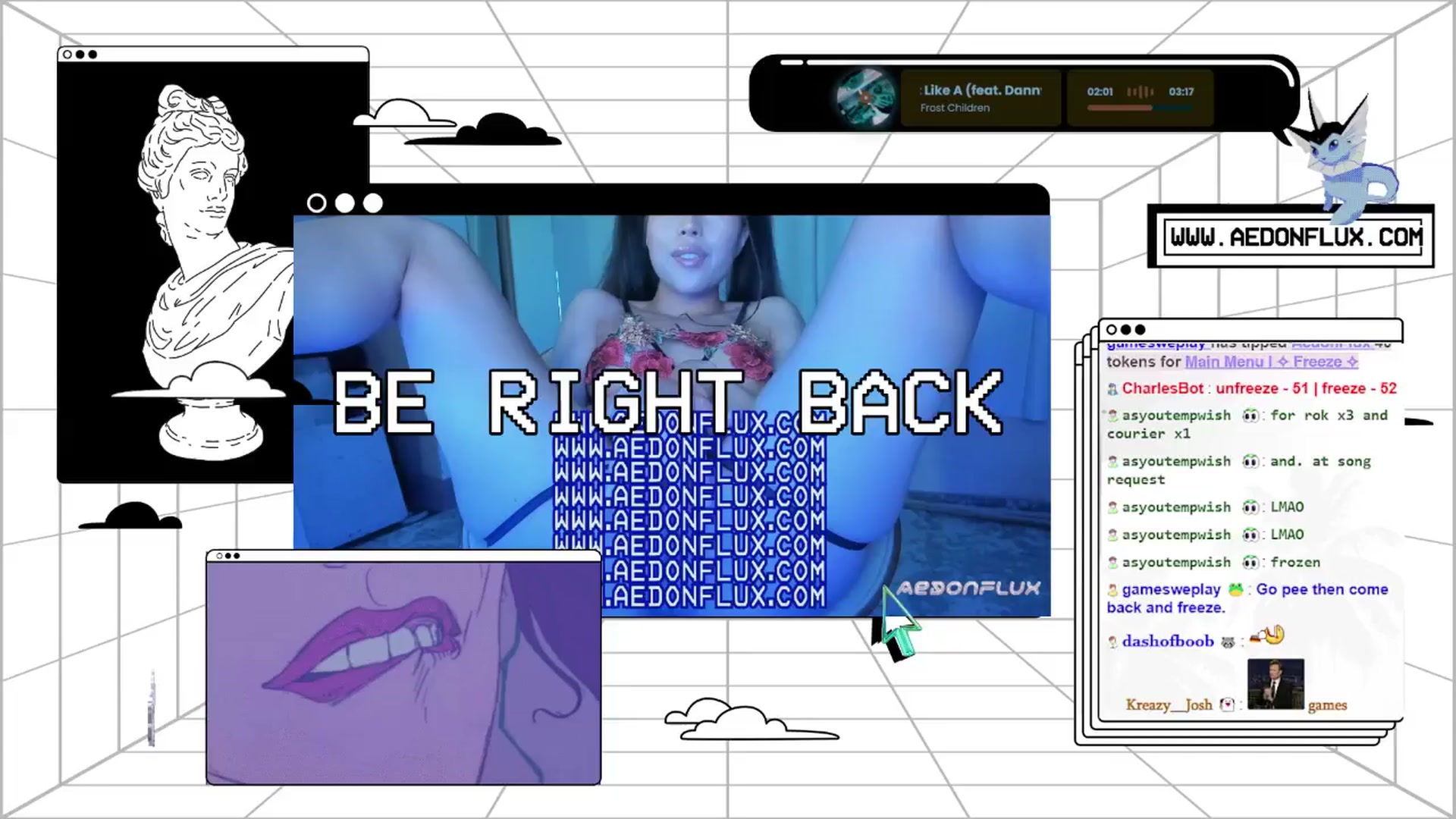 Gallery image thumbnail from AedonFlux's myfreecams stream on, 08/18/2024, 07:34 image 9 of 20