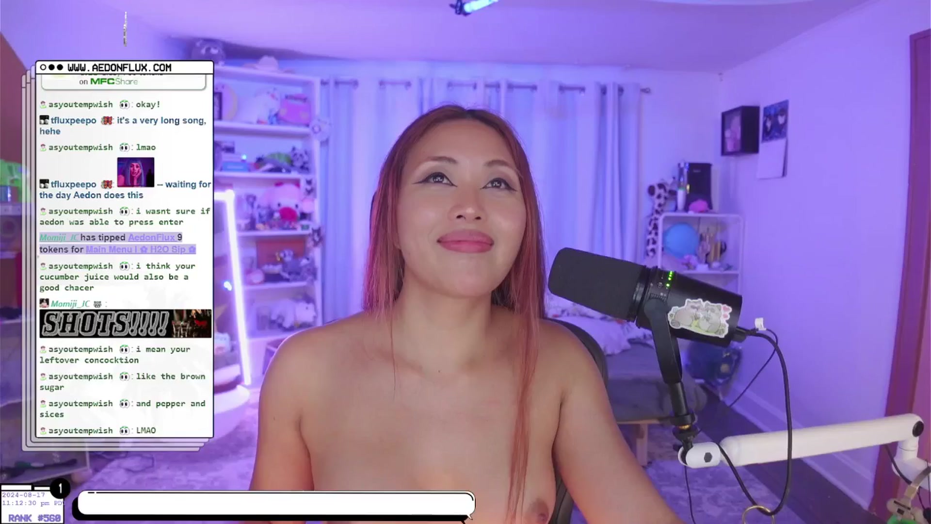 Gallery image thumbnail from AedonFlux's myfreecams stream on, 08/18/2024, 07:34 image 12 of 20