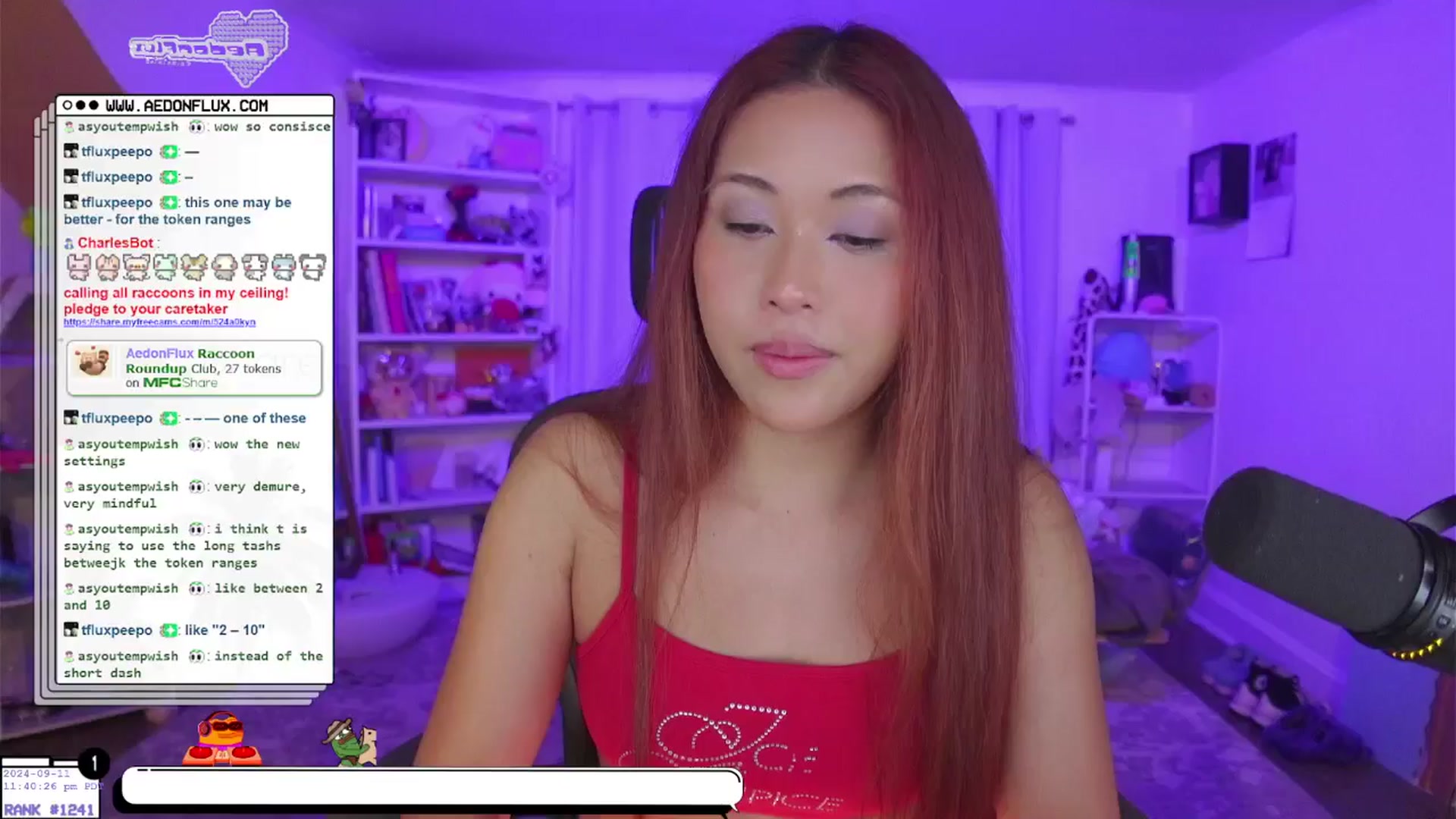 Gallery image thumbnail from AedonFlux's myfreecams stream on, 09/12/2024, 07:21 image 16 of 20