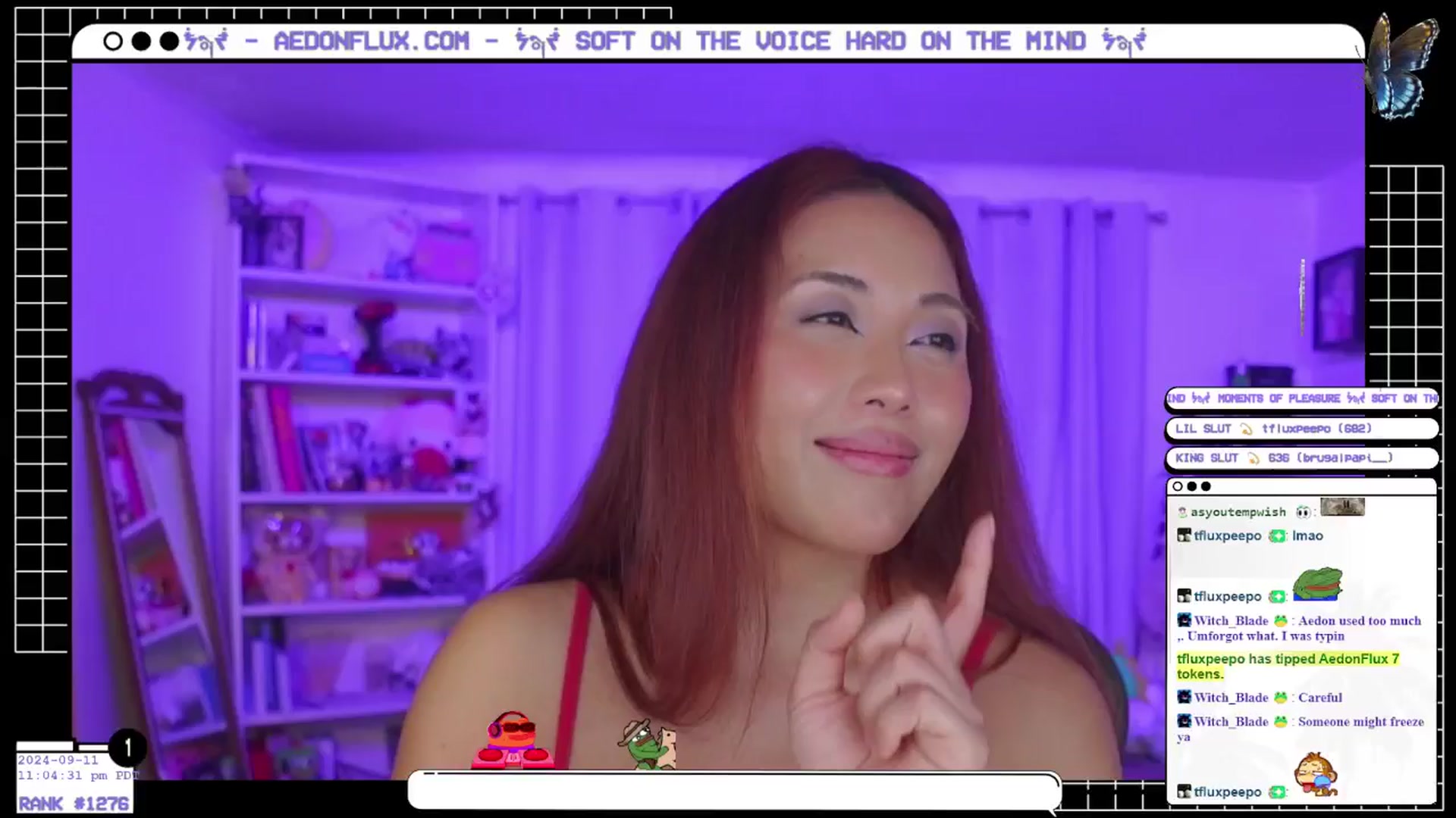 Gallery image thumbnail from AedonFlux's myfreecams stream on, 09/12/2024, 07:21 image 11 of 20